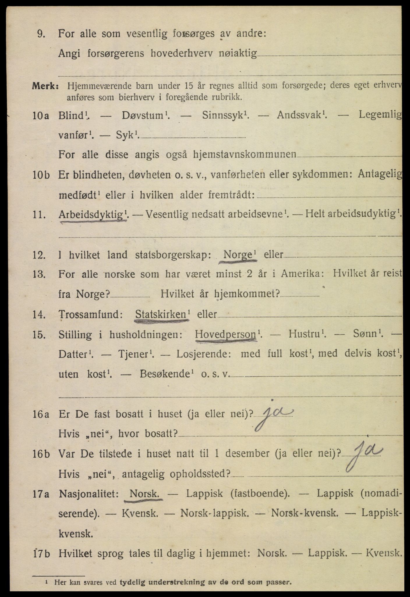 SAT, 1920 census for Meløy, 1920, p. 7602