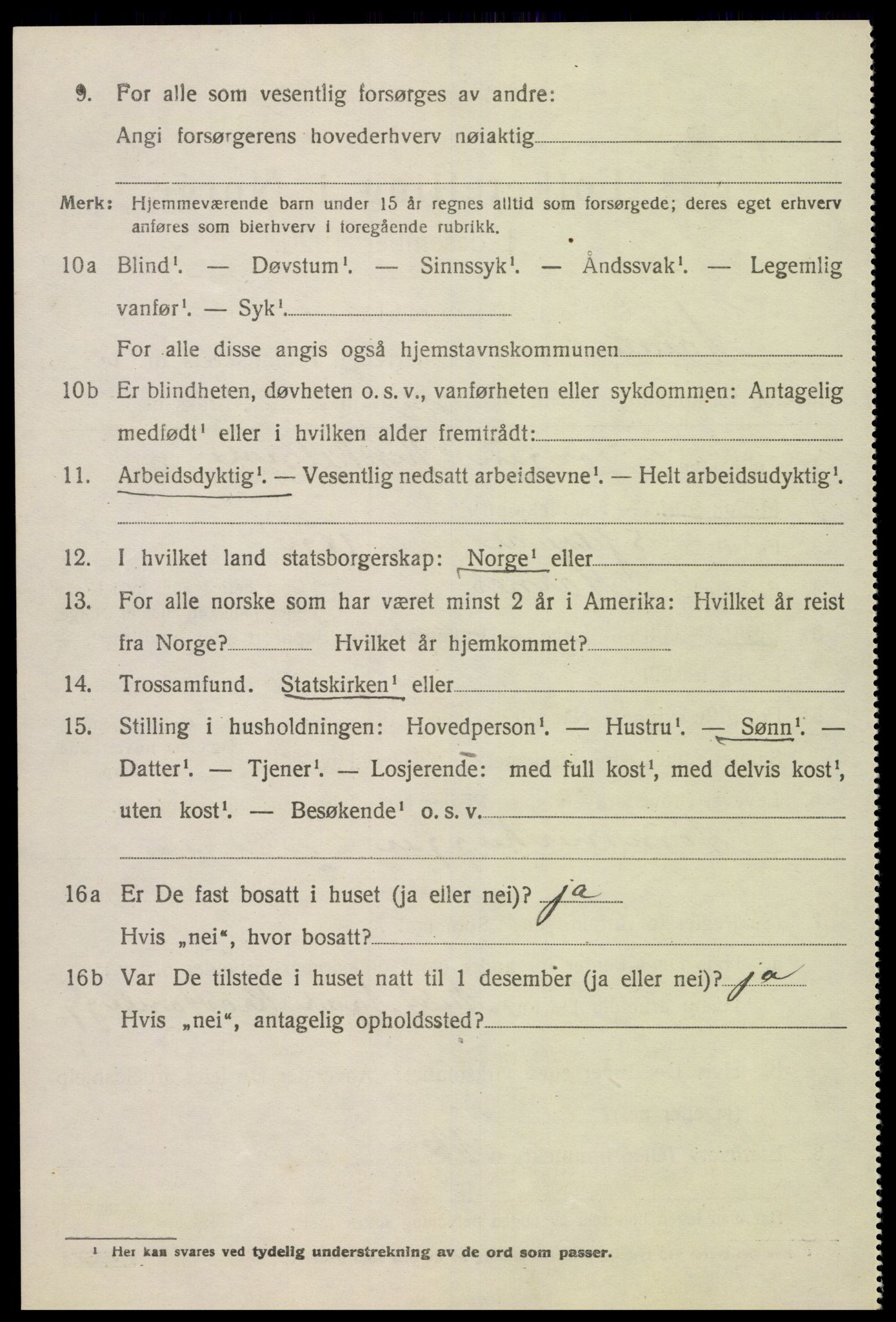 SAK, 1920 census for Åmli, 1920, p. 2702