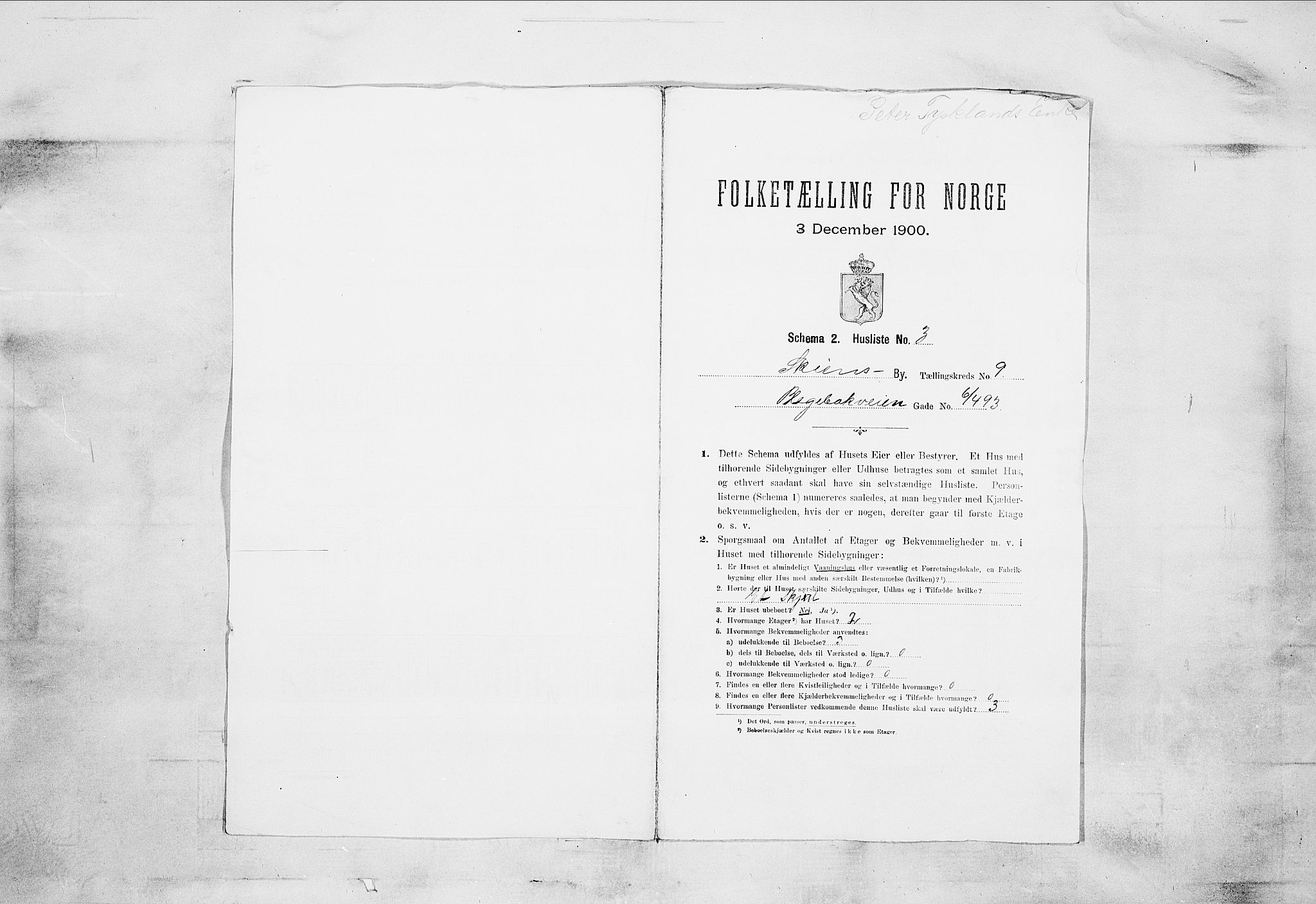 SAKO, 1900 census for Skien, 1900, p. 1436