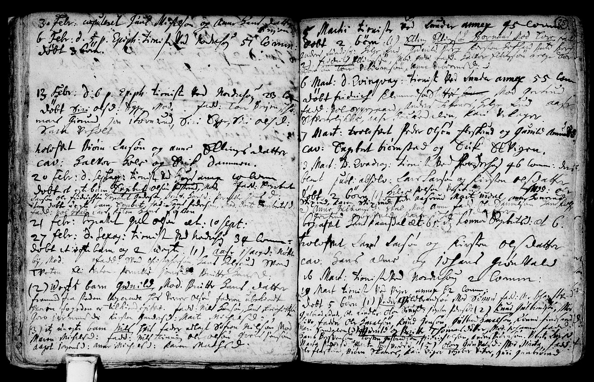 Norderhov kirkebøker, AV/SAKO-A-237/F/Fa/L0001: Parish register (official) no. 1, 1704-1716, p. 25