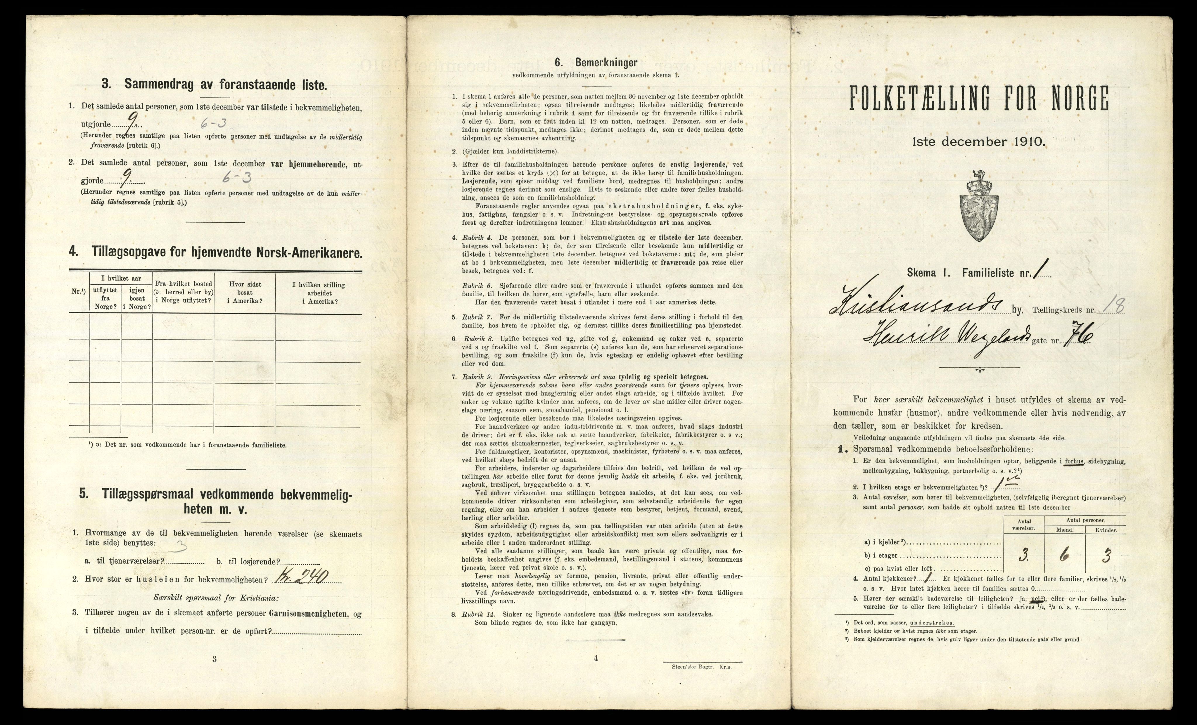 RA, 1910 census for Kristiansand, 1910, p. 4388