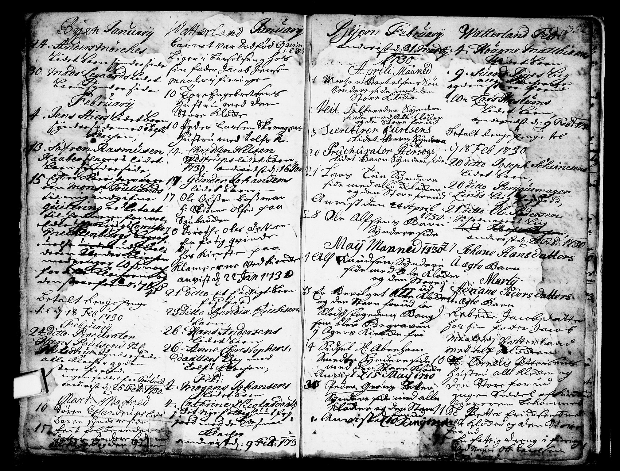 Oslo domkirke Kirkebøker, AV/SAO-A-10752/F/Fa/L0002: Parish register (official) no. 2, 1705-1730, p. 352