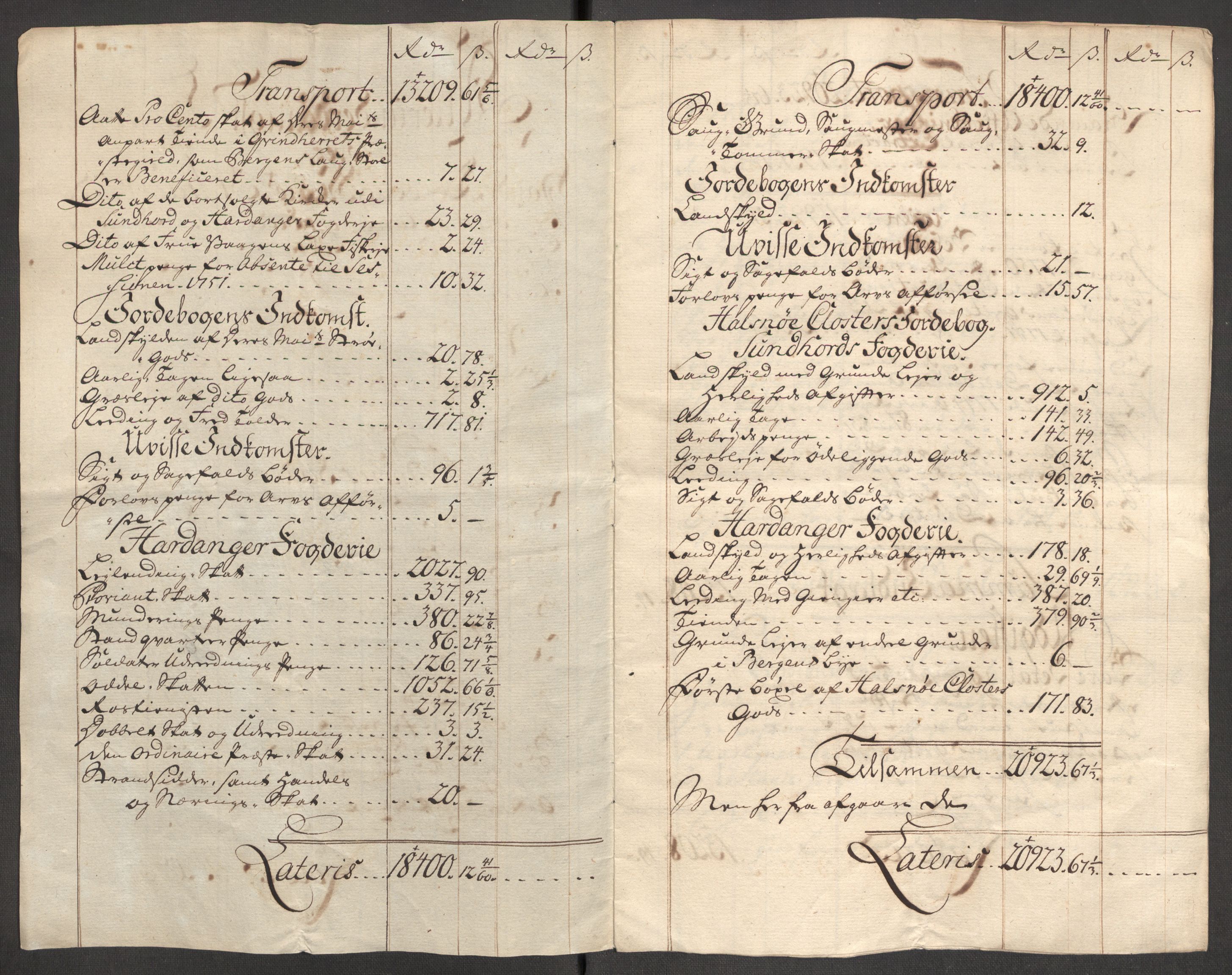 Rentekammeret inntil 1814, Reviderte regnskaper, Fogderegnskap, RA/EA-4092/R48/L3056: Fogderegnskap Sunnhordland og Hardanger, 1751, p. 78