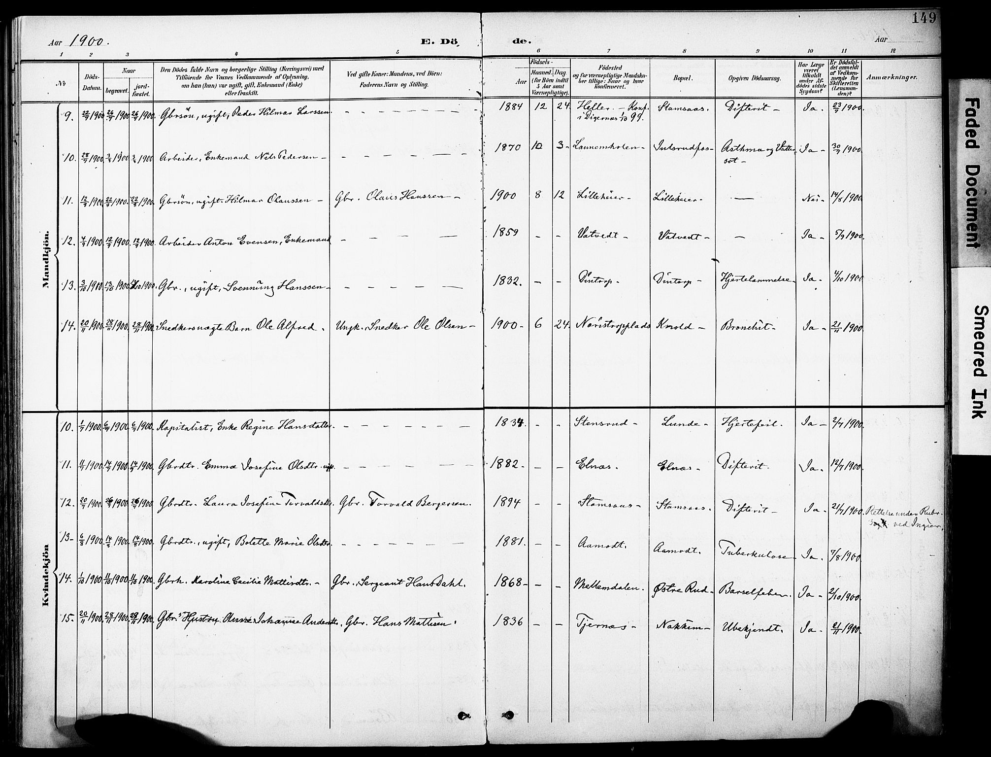 Rakkestad prestekontor Kirkebøker, AV/SAO-A-2008/F/Fb/L0002: Parish register (official) no. II 2, 1900-1920, p. 149