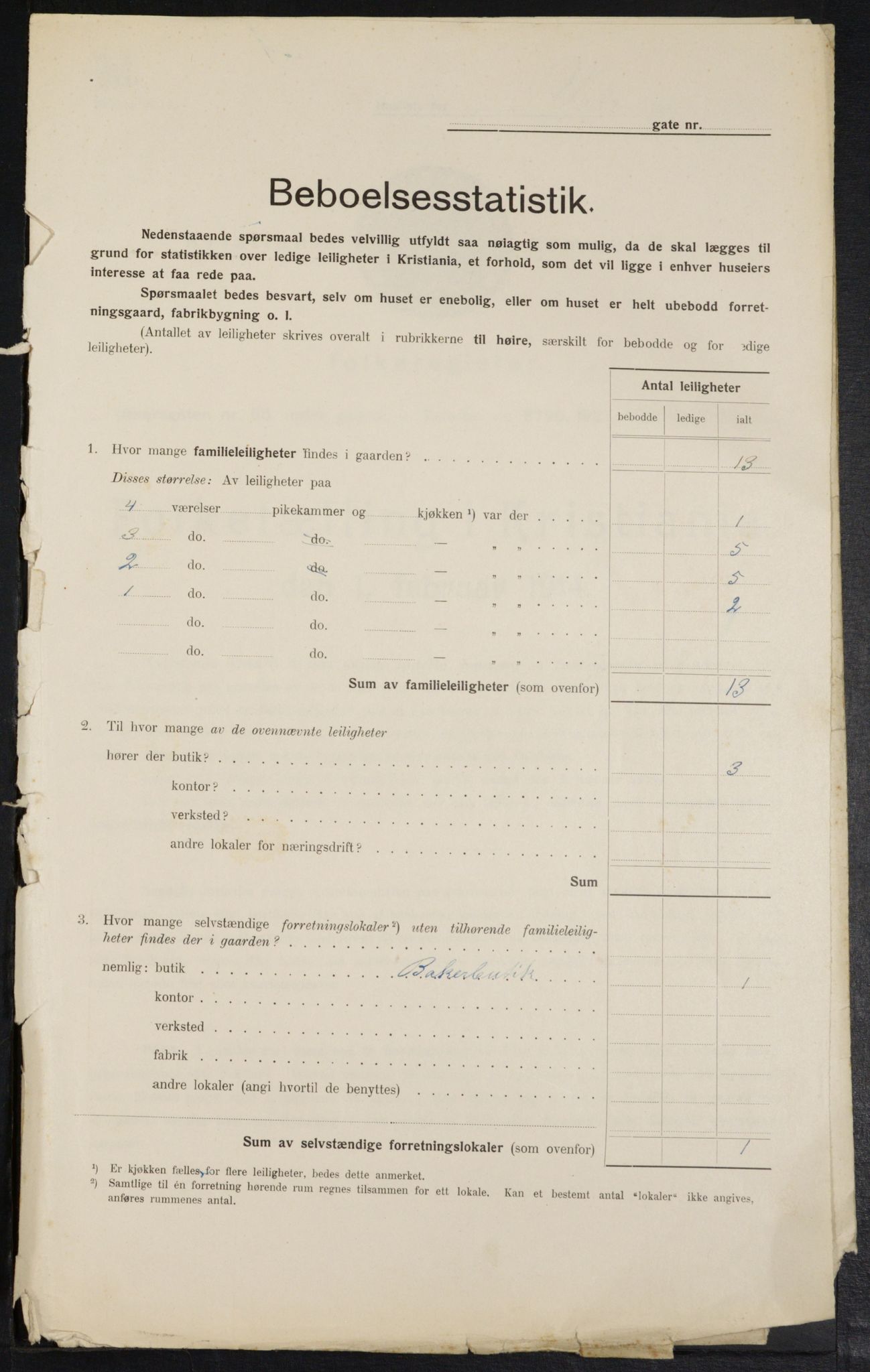 OBA, Municipal Census 1914 for Kristiania, 1914, p. 122339