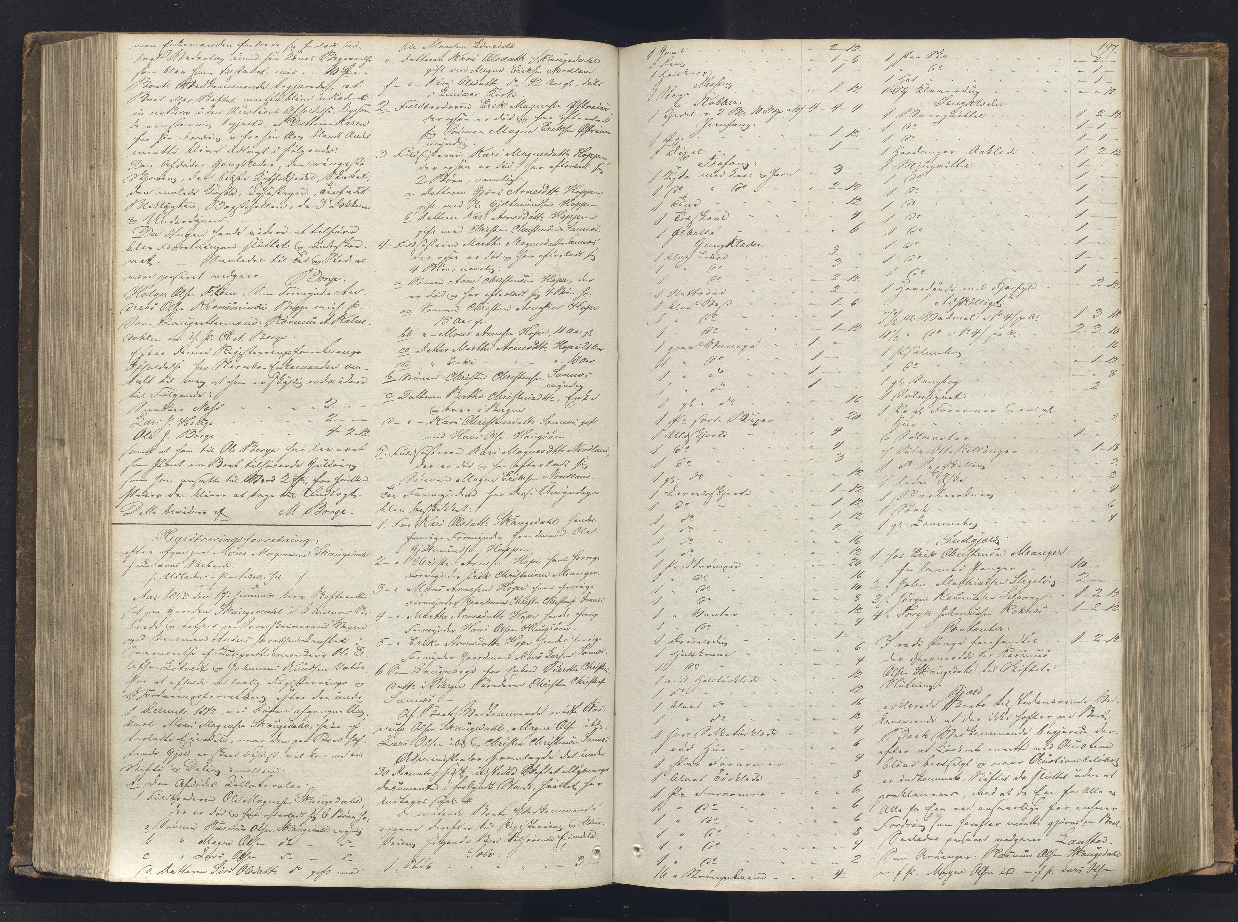 Nordhordland sorenskrivar, AV/SAB-A-2901/1/H/Hb/L0001: Registreringsprotokollar, 1841-1845, p. 197