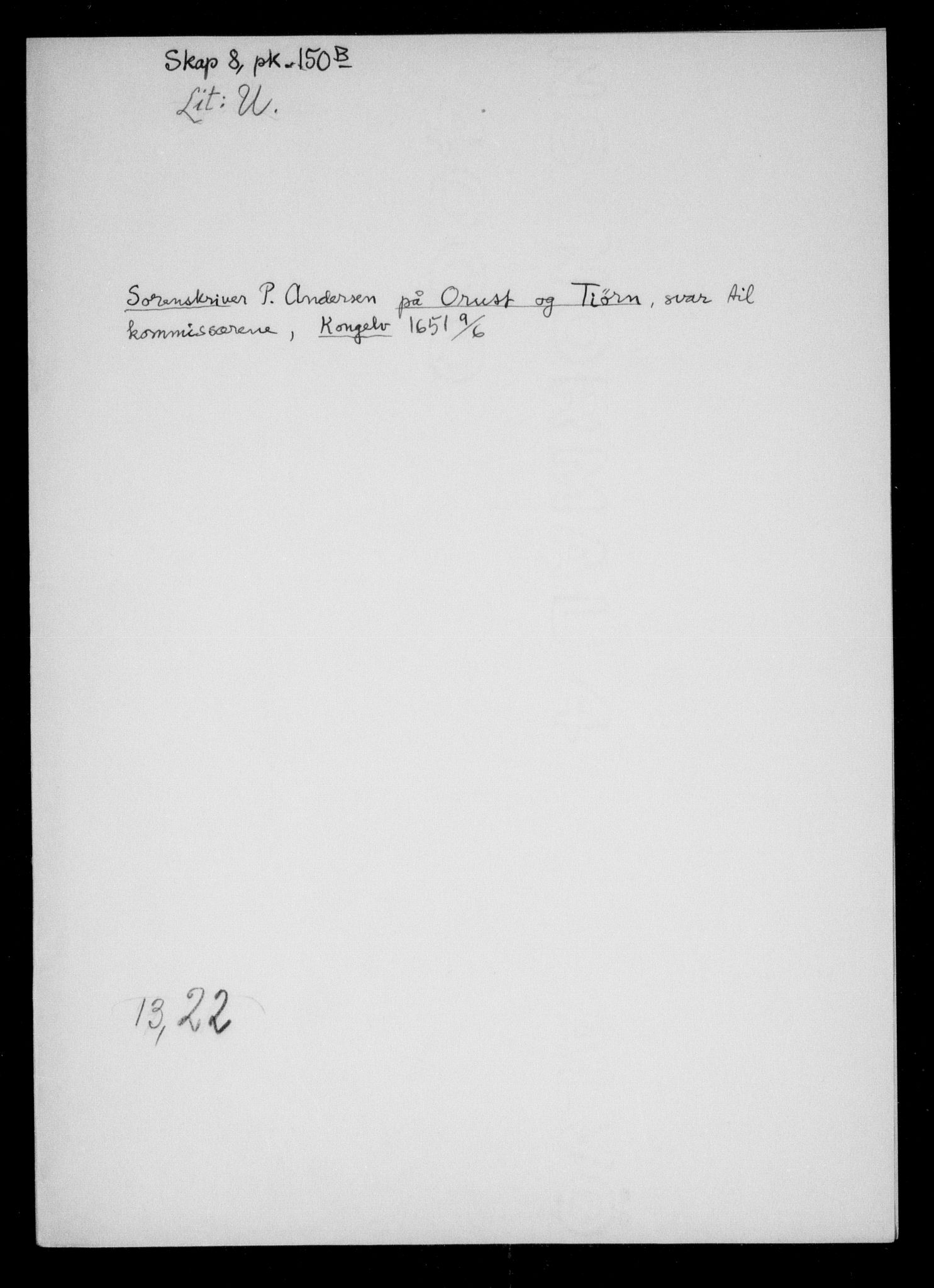 Danske Kanselli, Skapsaker, RA/EA-4061/F/L0009: Skap 8, pakke 150B, litra A-AA, 1644-1651, p. 372