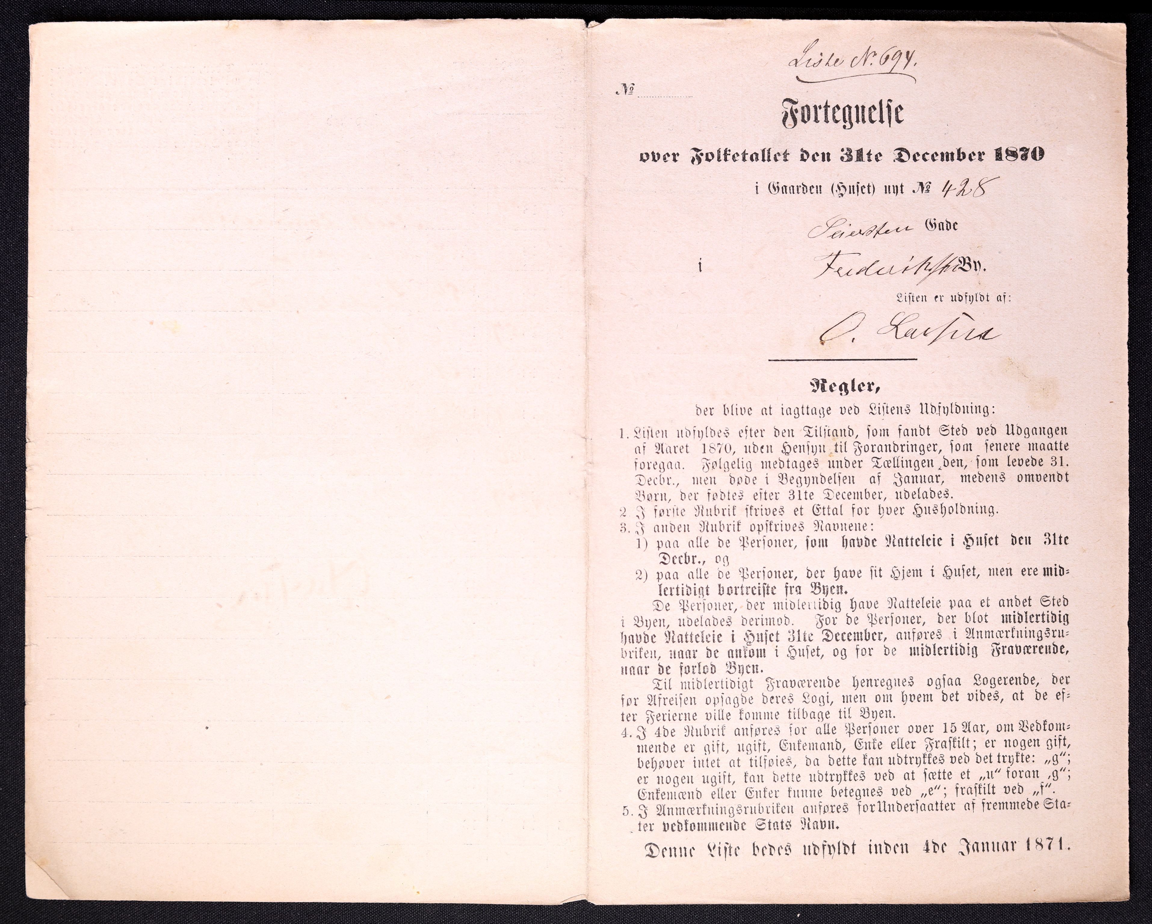 RA, 1870 census for 0103 Fredrikstad, 1870, p. 1389