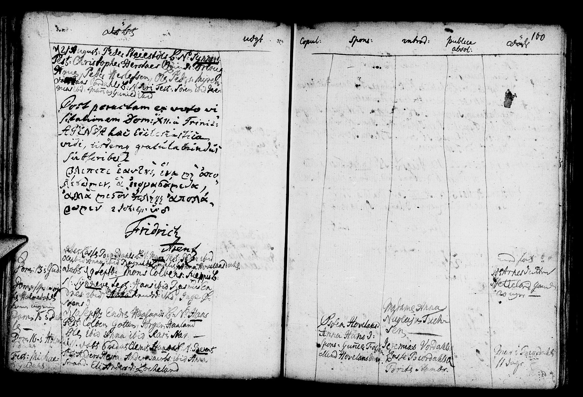 Fjaler sokneprestembete, AV/SAB-A-79801/H/Haa/Haaa/L0001: Parish register (official) no. A 1, 1755-1778, p. 100