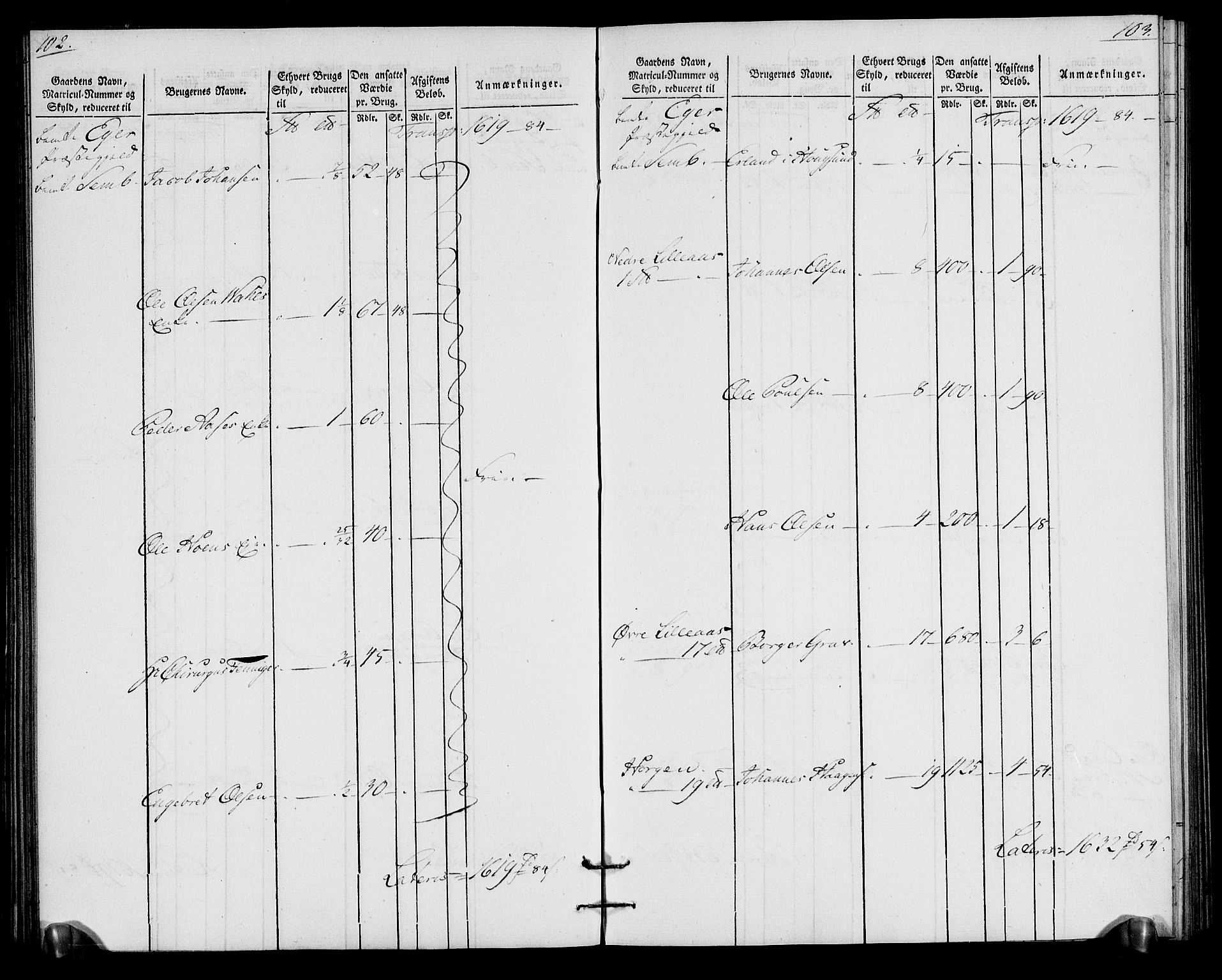 Rentekammeret inntil 1814, Realistisk ordnet avdeling, AV/RA-EA-4070/N/Ne/Nea/L0065: Buskerud fogderi. Oppebørselsregister for Eiker, Modum og Sigdal prestegjeld, 1803-1804, p. 55