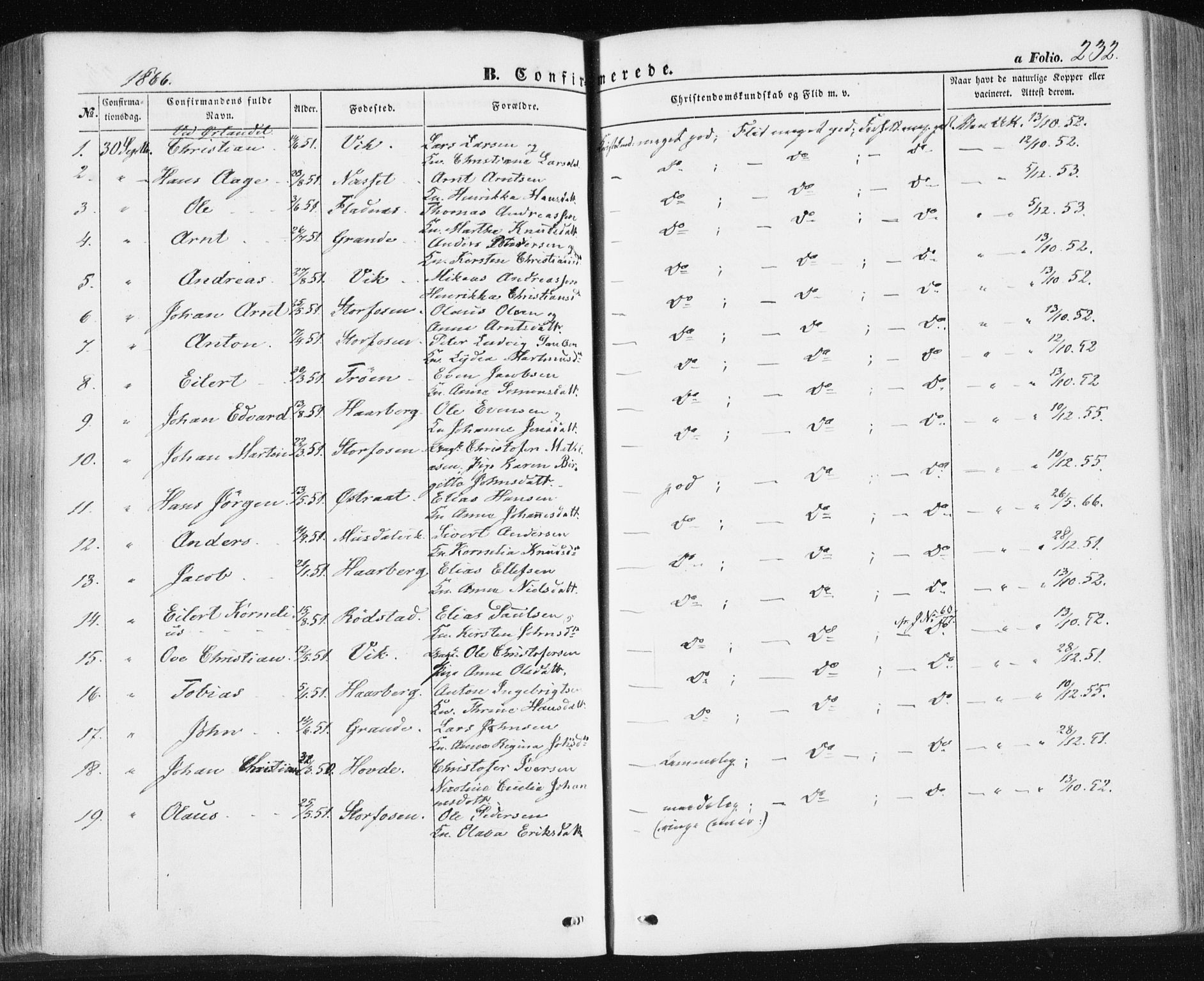 Ministerialprotokoller, klokkerbøker og fødselsregistre - Sør-Trøndelag, SAT/A-1456/659/L0737: Parish register (official) no. 659A07, 1857-1875, p. 232