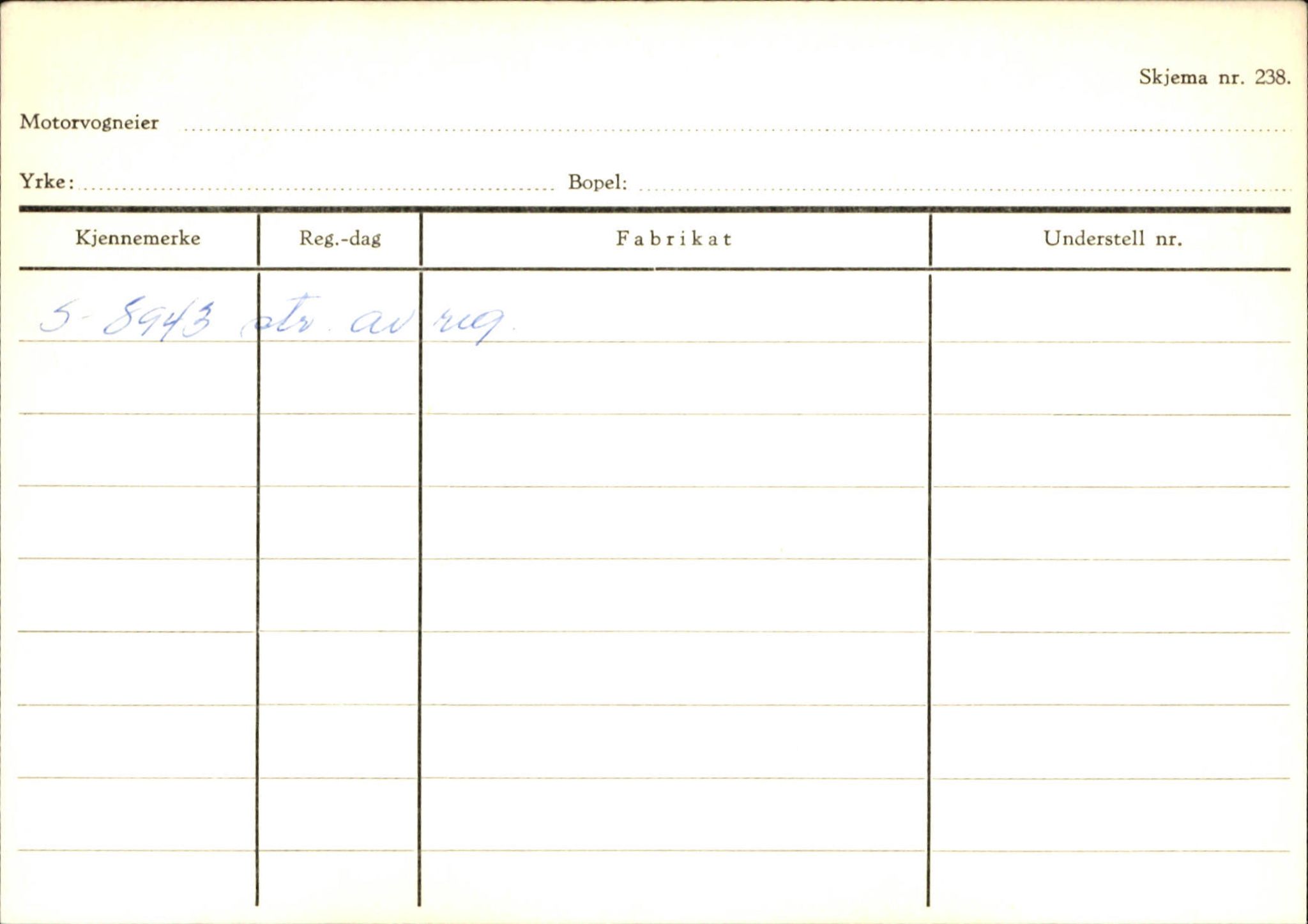 Statens vegvesen, Sogn og Fjordane vegkontor, AV/SAB-A-5301/4/F/L0133: Eigarregister Bremanger A-Å. Gaular A-H, 1945-1975, p. 626