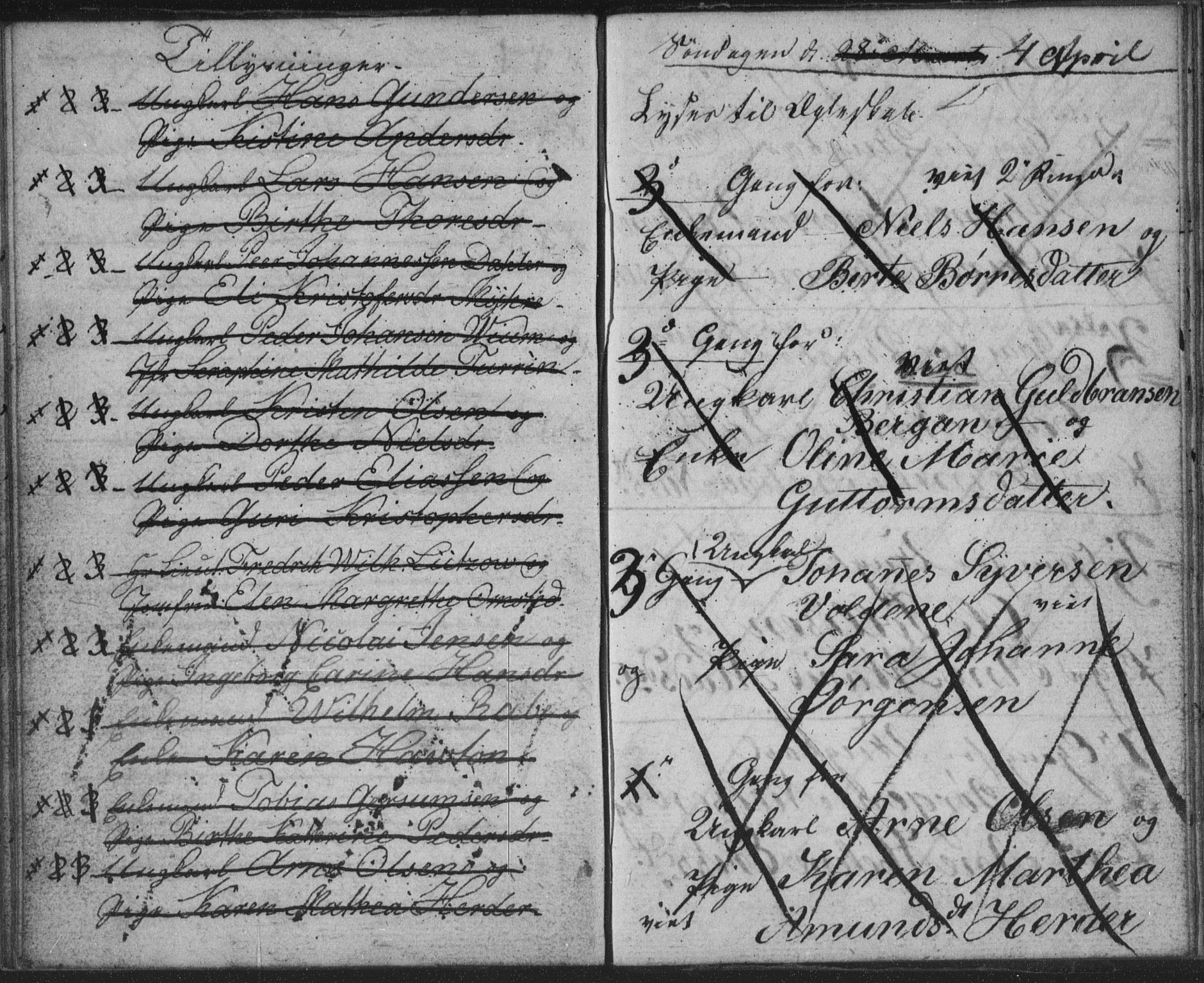 Bragernes kirkebøker, AV/SAKO-A-6/H/Ha/L0001: Banns register no. 1, 1817-1831