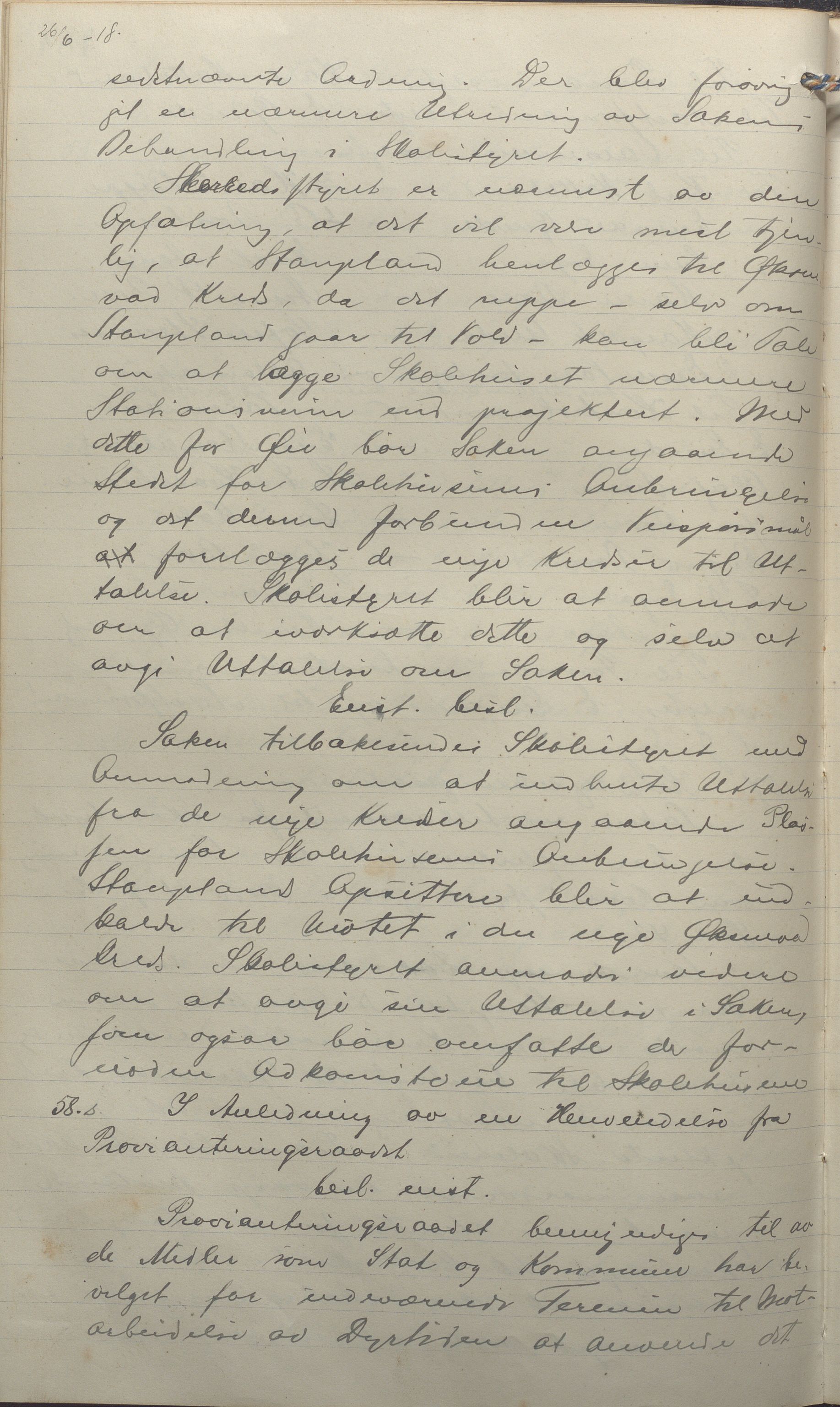 Klepp kommune - Formannskapet, IKAR/K-100277/A/L0006: Møtebok, 1912-1918, p. 184b