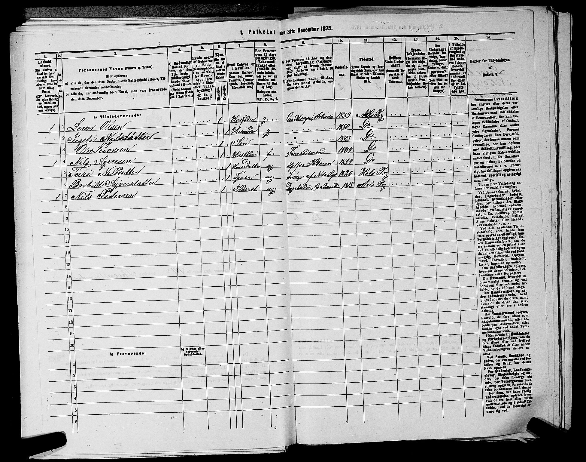 SAKO, 1875 census for 0619P Ål, 1875, p. 677