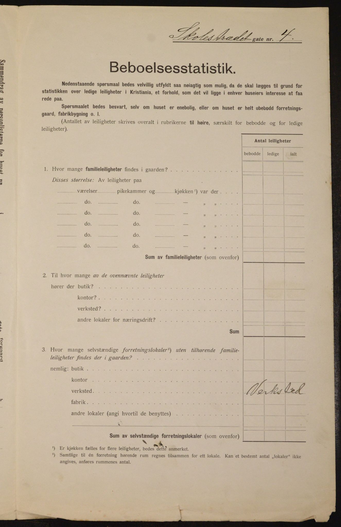 OBA, Municipal Census 1912 for Kristiania, 1912, p. 96662