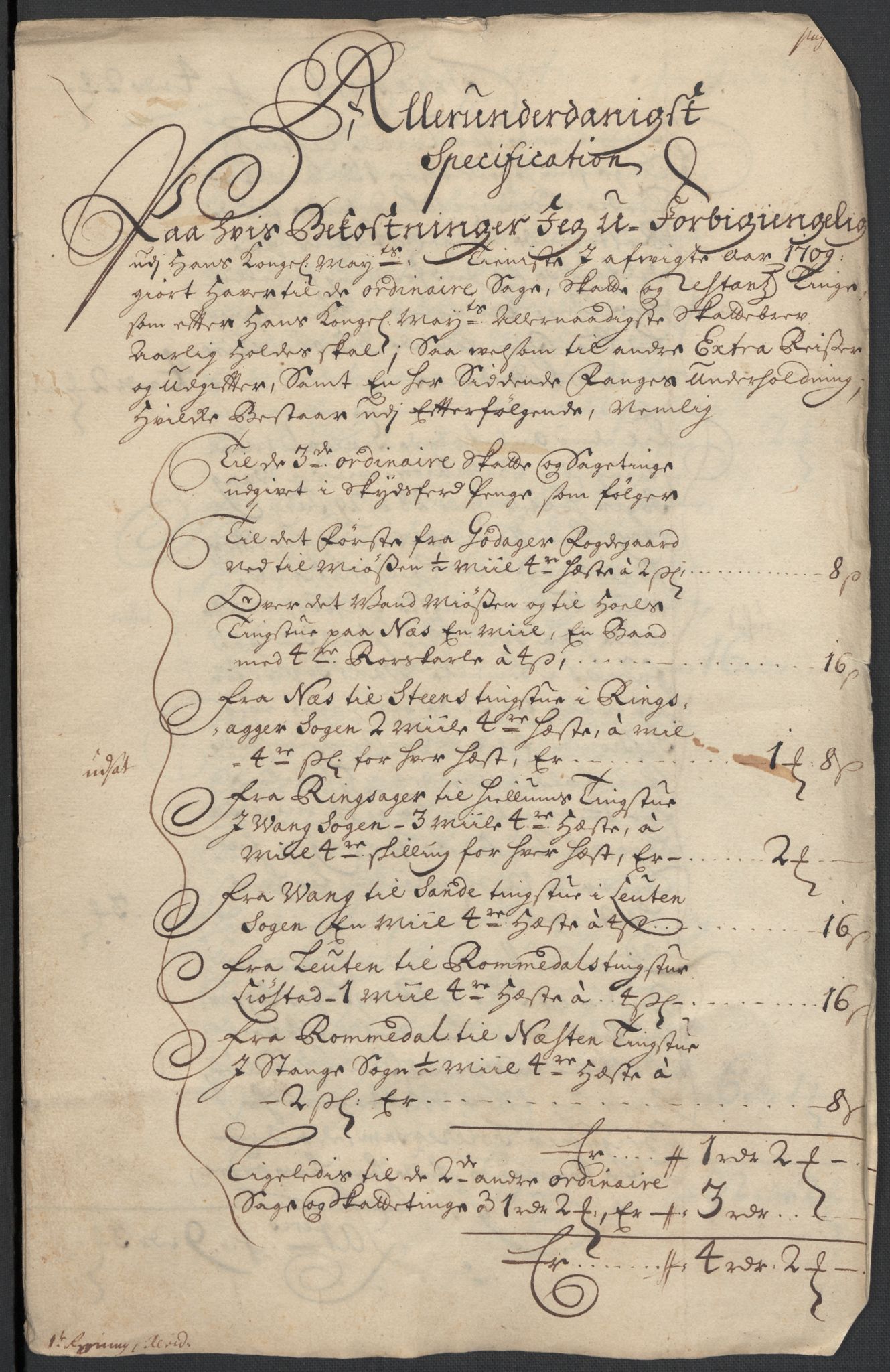 Rentekammeret inntil 1814, Reviderte regnskaper, Fogderegnskap, RA/EA-4092/R16/L1046: Fogderegnskap Hedmark, 1710, p. 321
