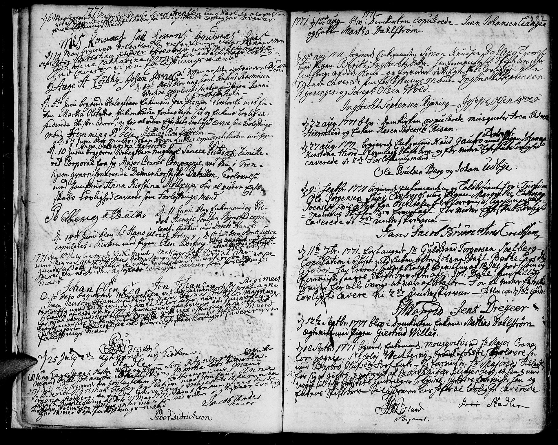 Ministerialprotokoller, klokkerbøker og fødselsregistre - Sør-Trøndelag, SAT/A-1456/601/L0038: Parish register (official) no. 601A06, 1766-1877, p. 282