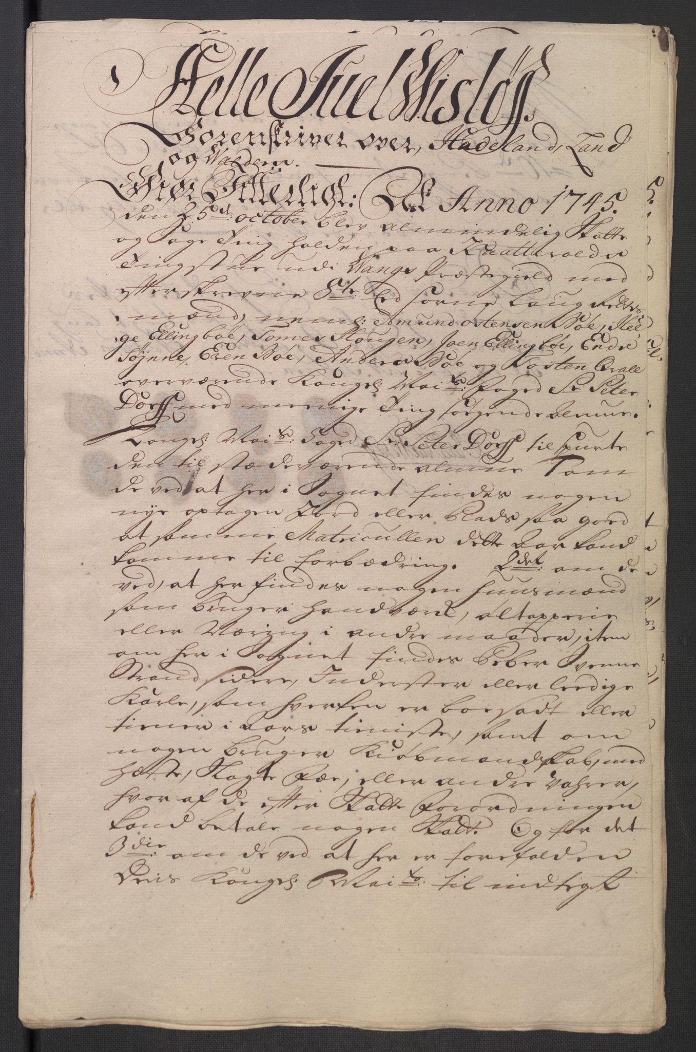 Rentekammeret inntil 1814, Reviderte regnskaper, Fogderegnskap, AV/RA-EA-4092/R18/L1345: Fogderegnskap Hadeland, Toten og Valdres, 1745-1746, p. 87