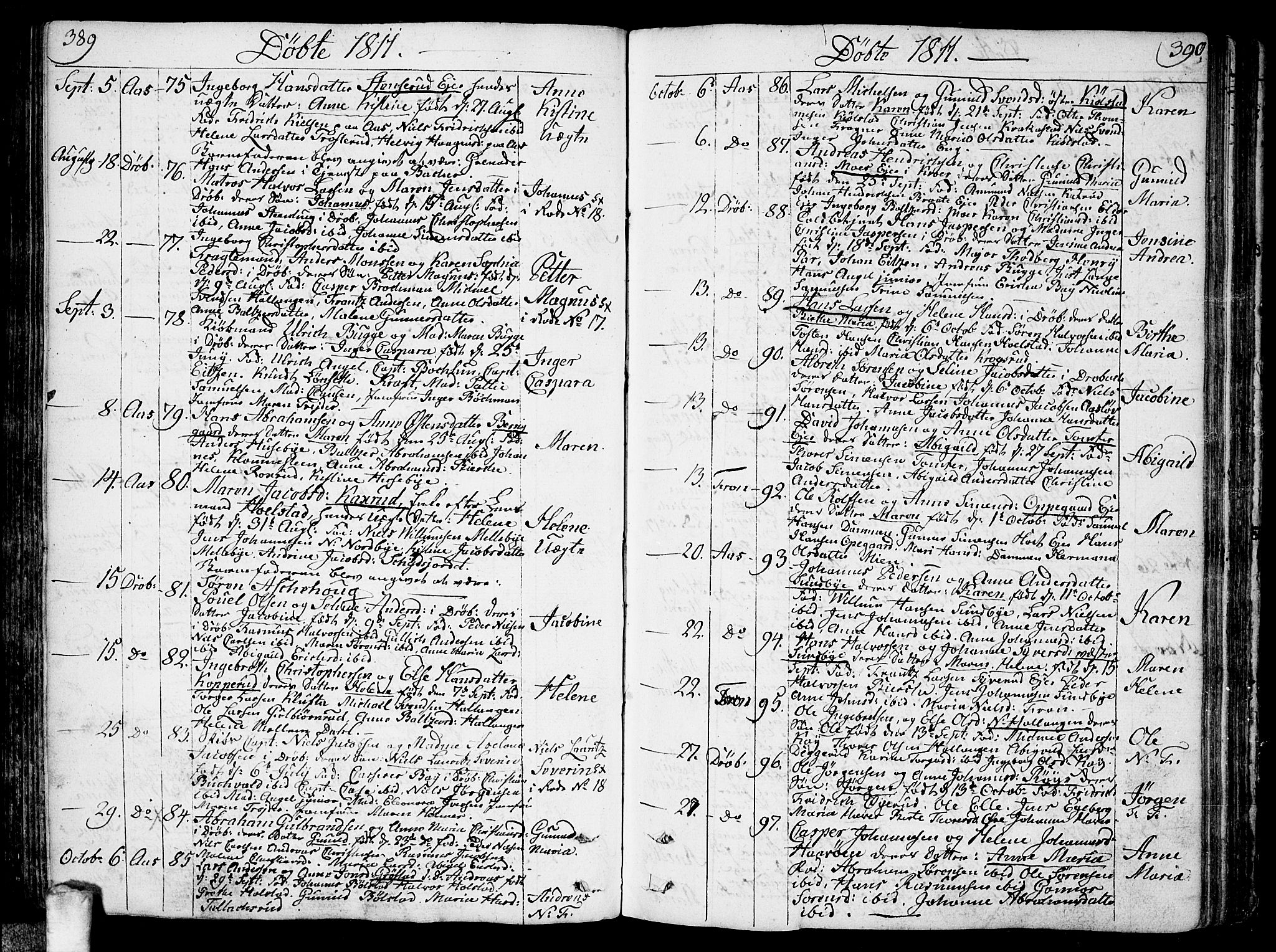 Ås prestekontor Kirkebøker, SAO/A-10894/F/Fa/L0002: Parish register (official) no. I 2, 1778-1813, p. 389-390