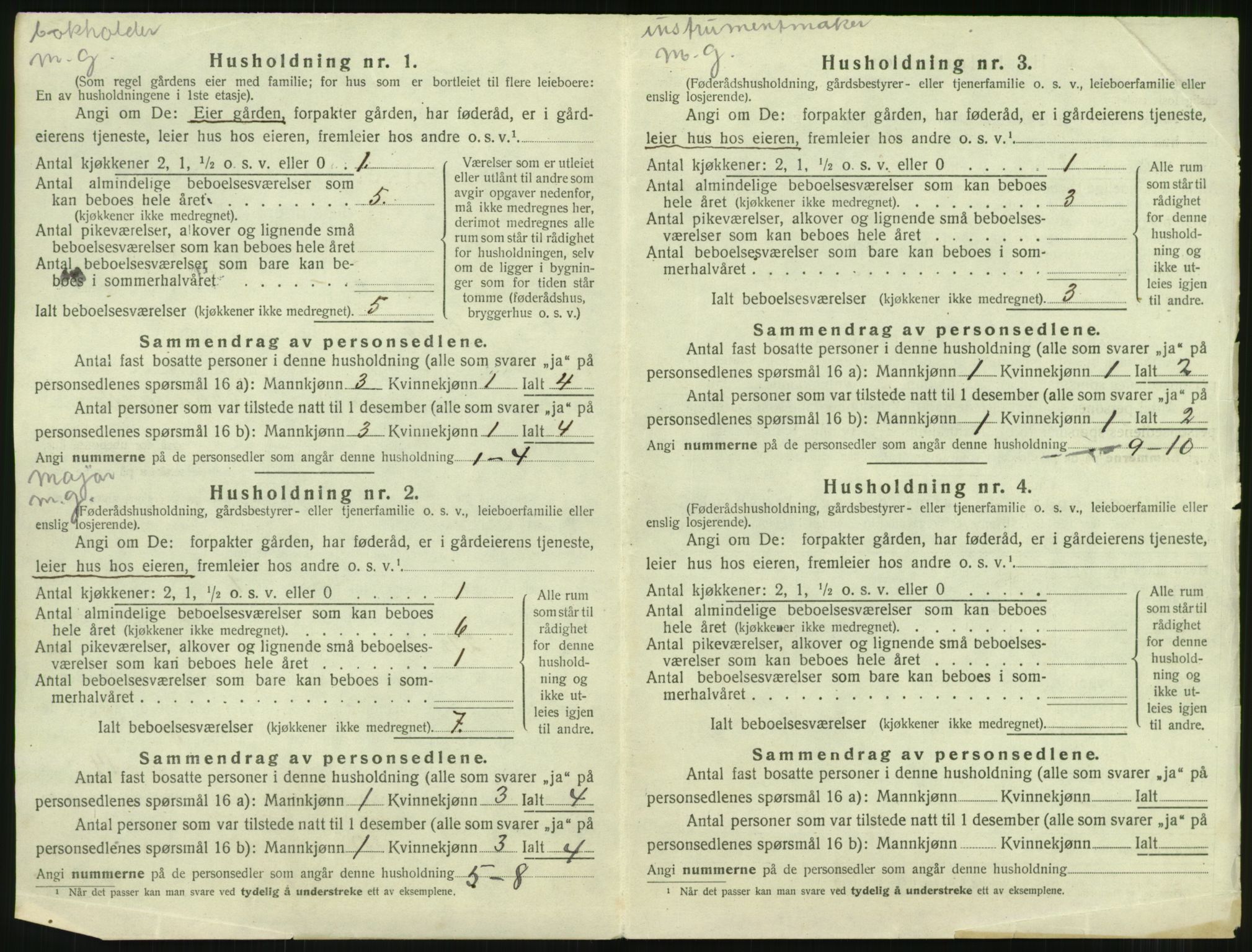 SAT, 1920 census for Bolsøy, 1920, p. 224