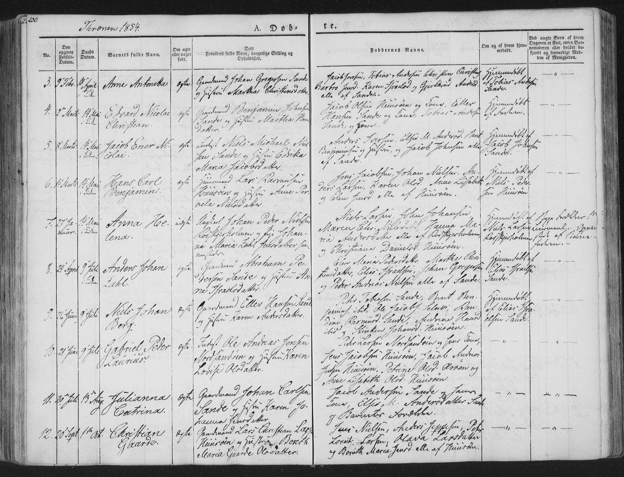 Ministerialprotokoller, klokkerbøker og fødselsregistre - Nordland, SAT/A-1459/839/L0565: Parish register (official) no. 839A02, 1825-1862, p. 230