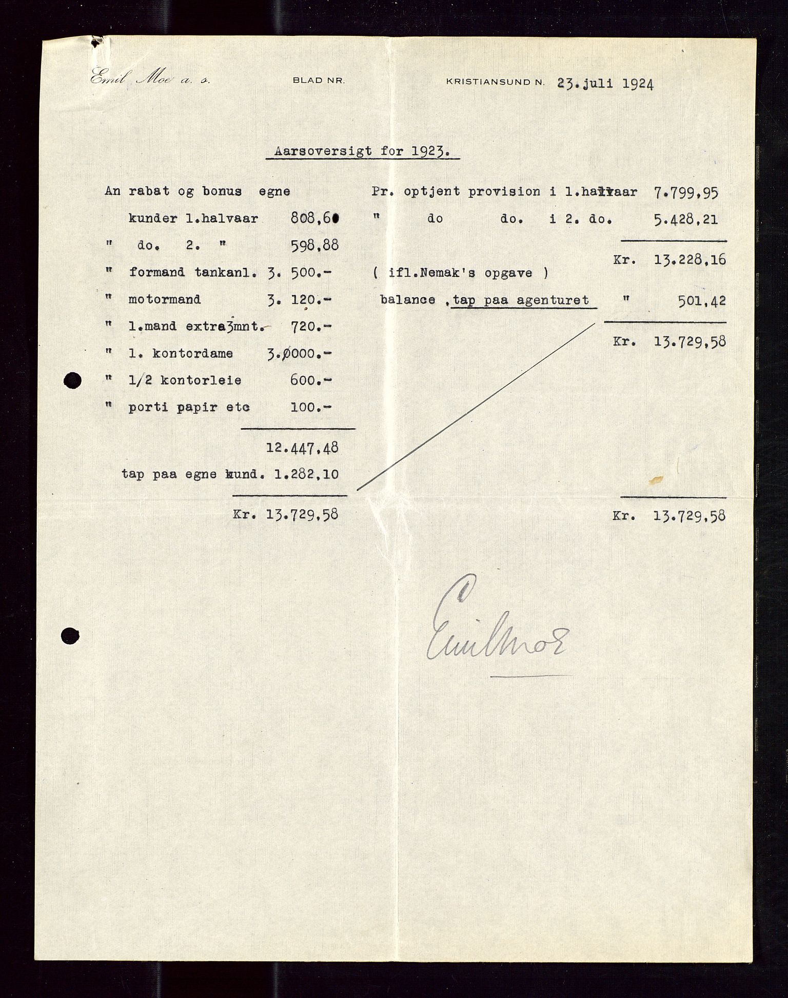 Pa 1521 - A/S Norske Shell, AV/SAST-A-101915/E/Ea/Eaa/L0012: Sjefskorrespondanse, 1924, p. 735