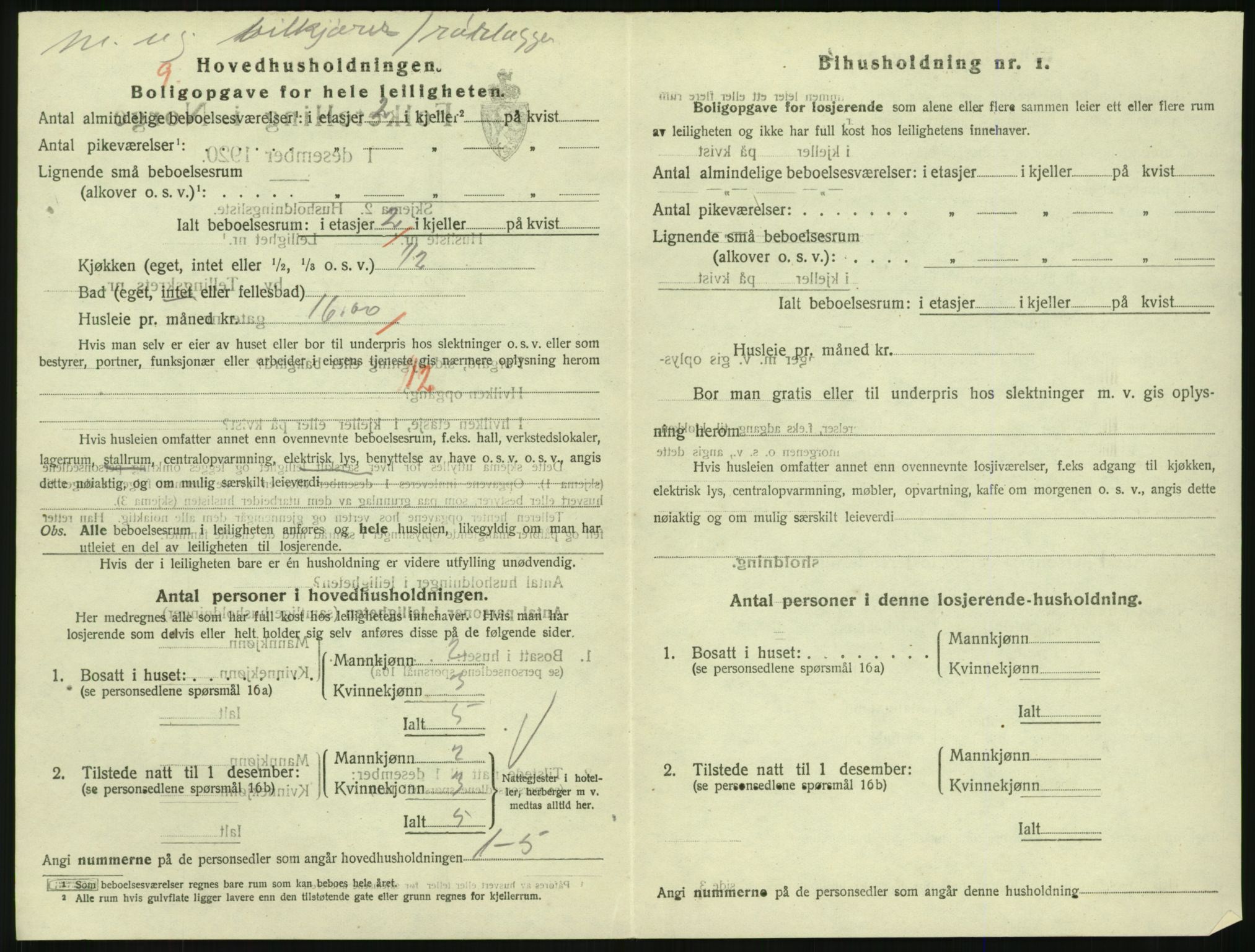 SAKO, 1920 census for Larvik, 1920, p. 5585