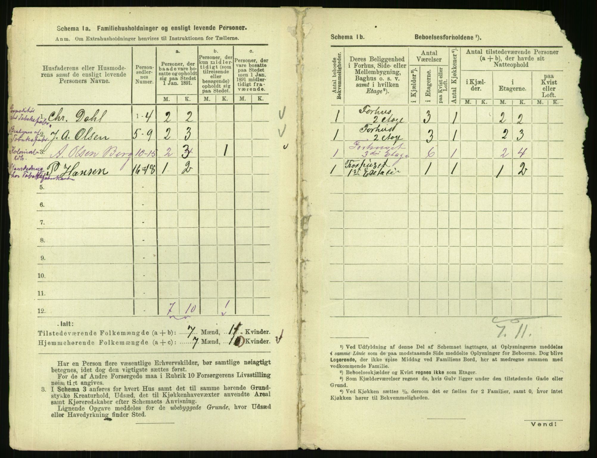 RA, 1891 census for 0301 Kristiania, 1891, p. 80149