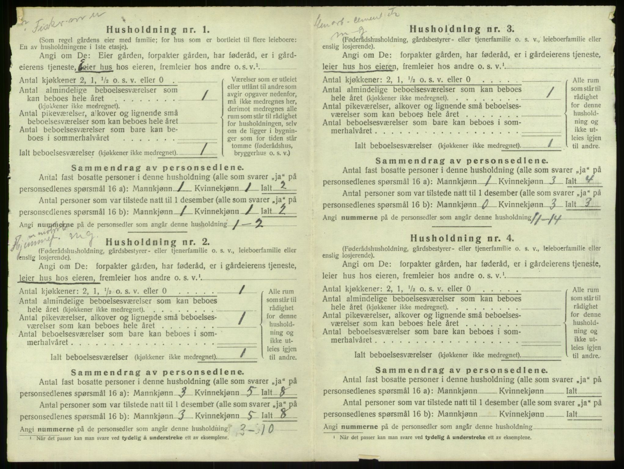 SAB, 1920 census for Herdla, 1920, p. 507