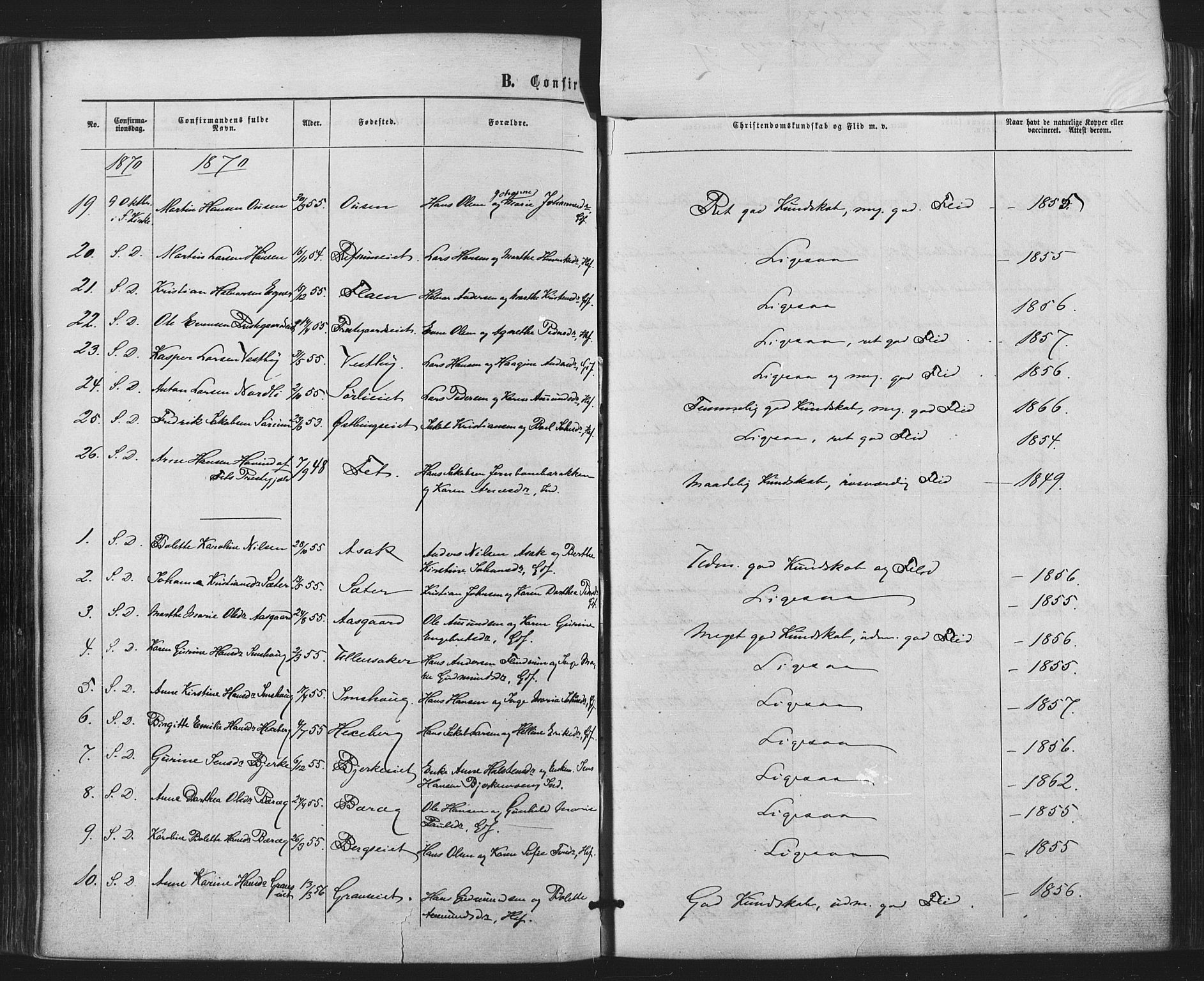 Sørum prestekontor Kirkebøker, AV/SAO-A-10303/F/Fa/L0006: Parish register (official) no. I 6, 1864-1877, p. 103