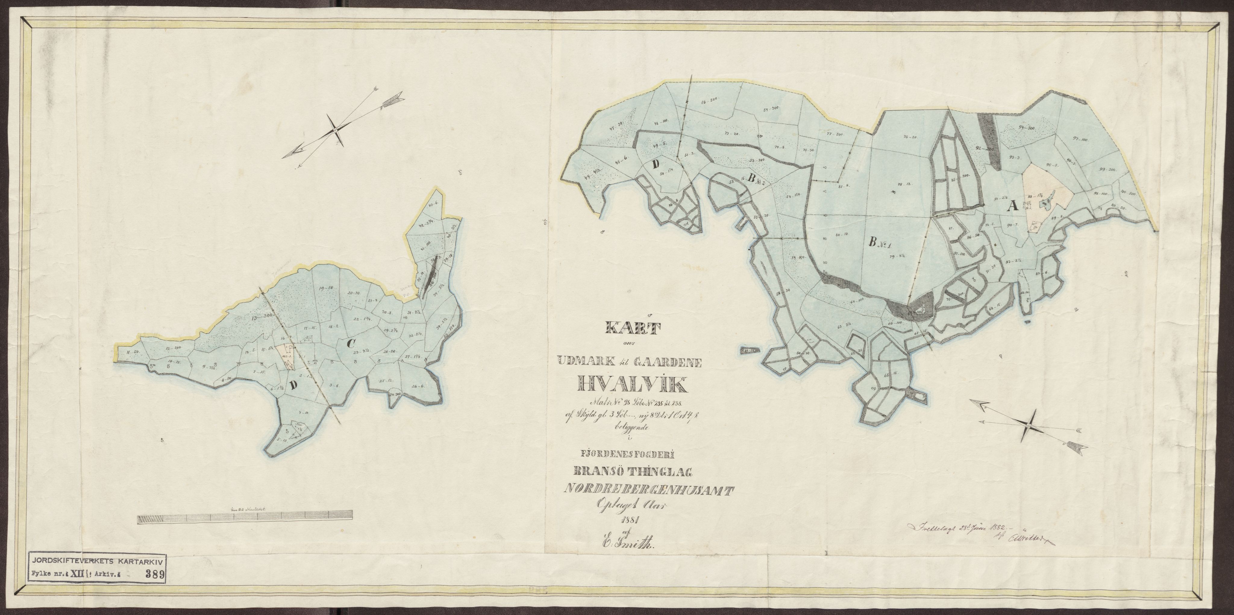 Jordskifteverkets kartarkiv, AV/RA-S-3929/T, 1859-1988, p. 497