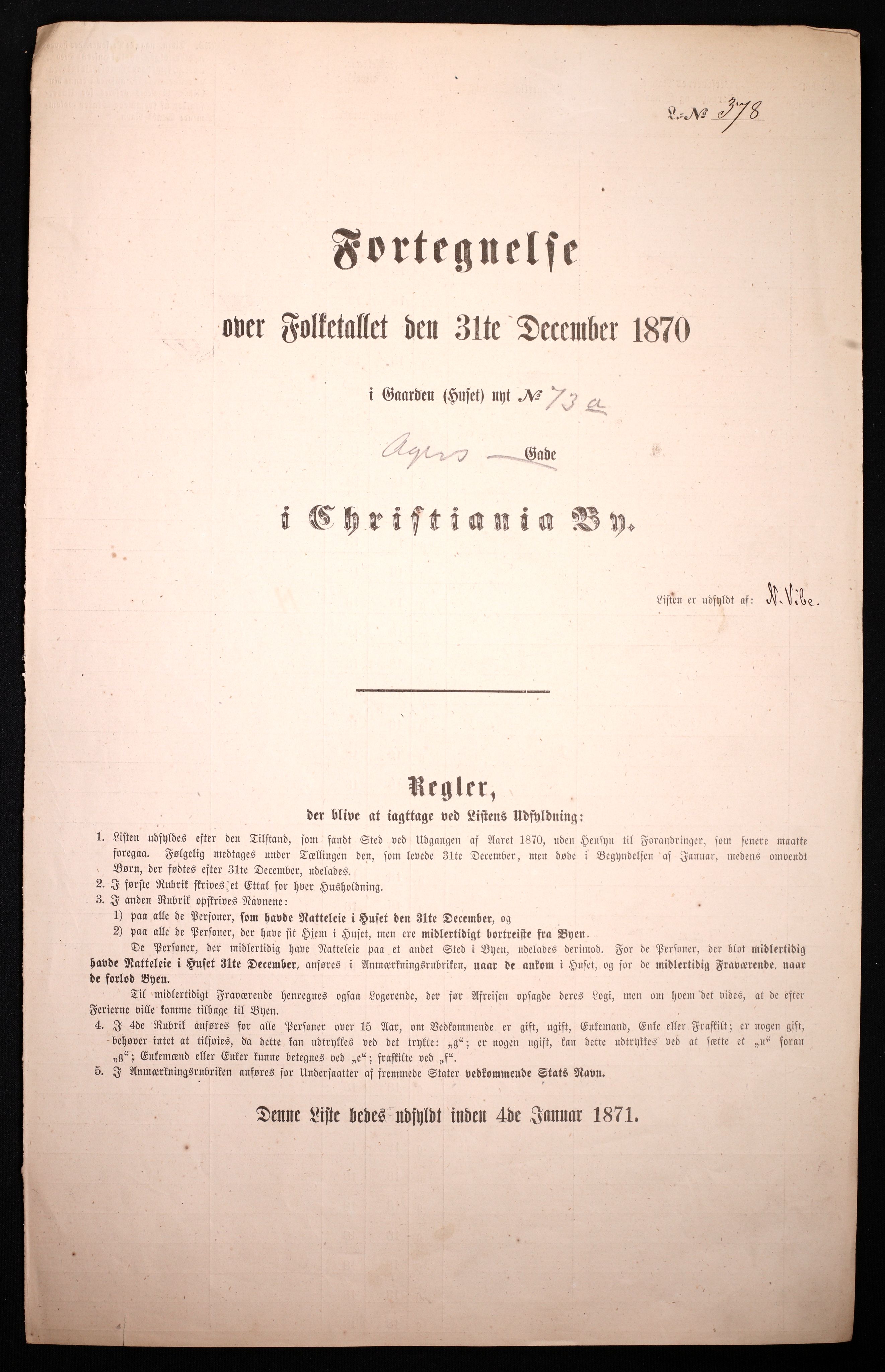 RA, 1870 census for 0301 Kristiania, 1870, p. 129