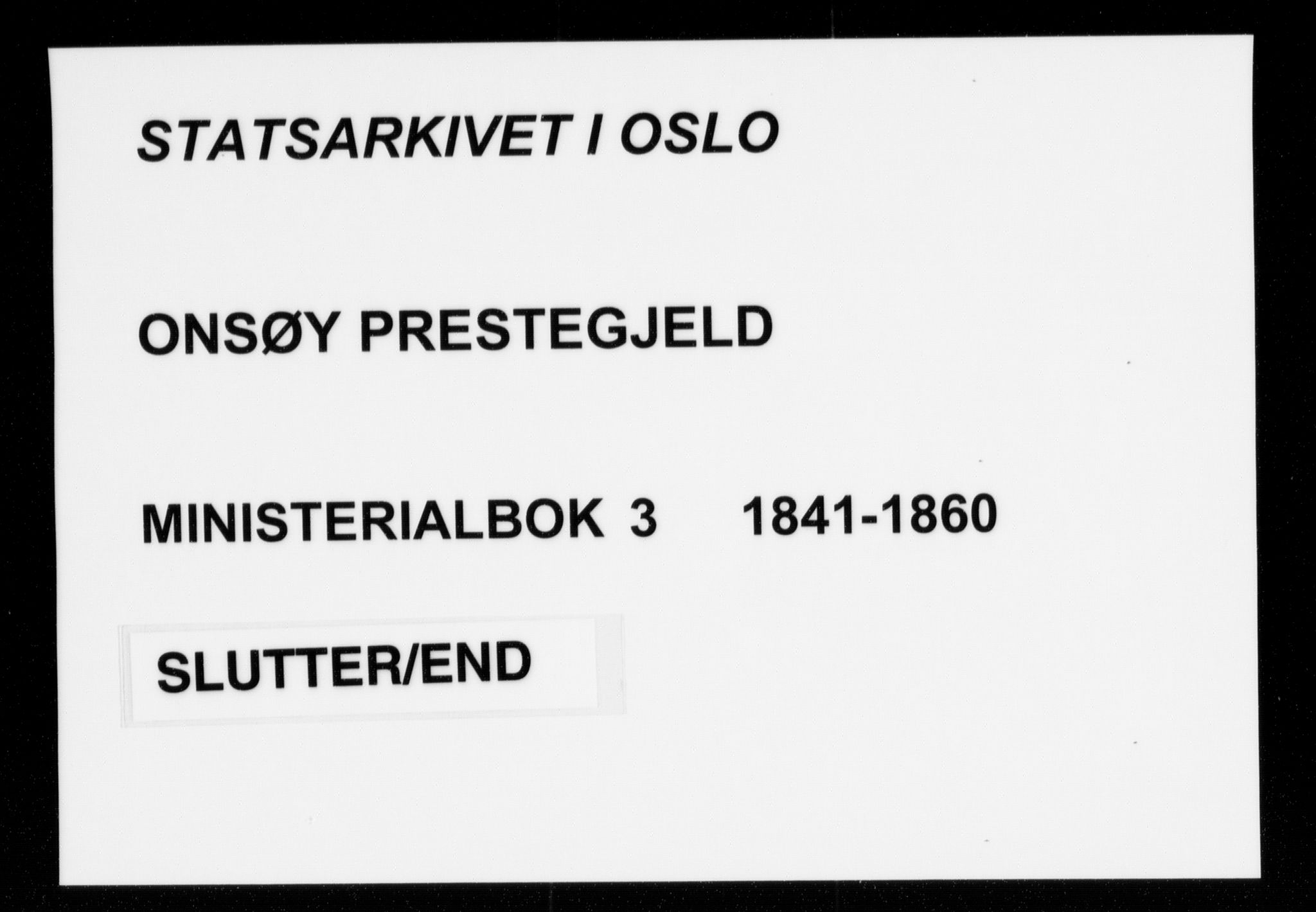 Onsøy prestekontor Kirkebøker, AV/SAO-A-10914/F/Fa/L0003: Parish register (official) no. I 3, 1841-1860