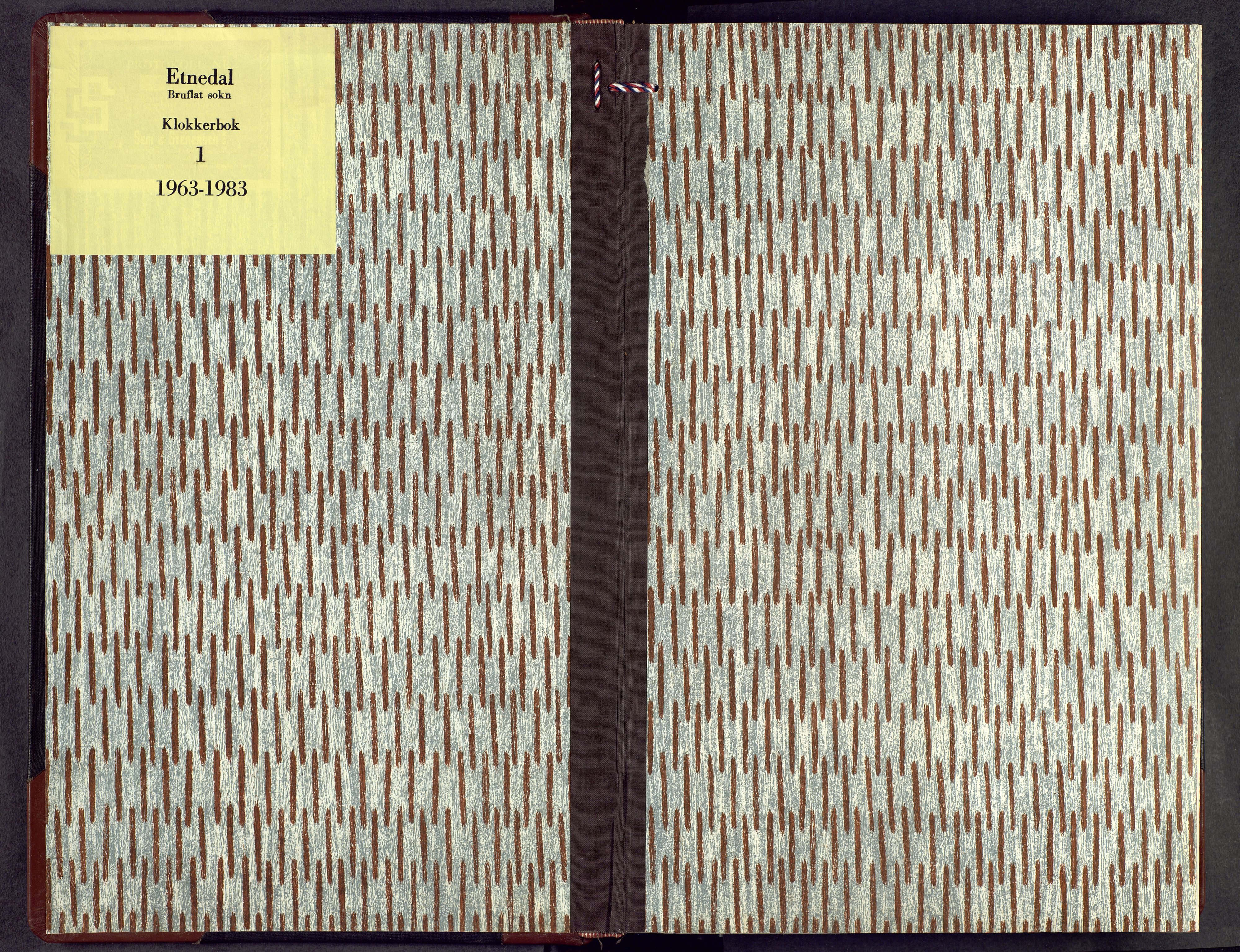 Etnedal prestekontor, SAH/PREST-130/H/Ha/Hab/Haba/L0001: Parish register (copy) no. I 1, 1963-1983