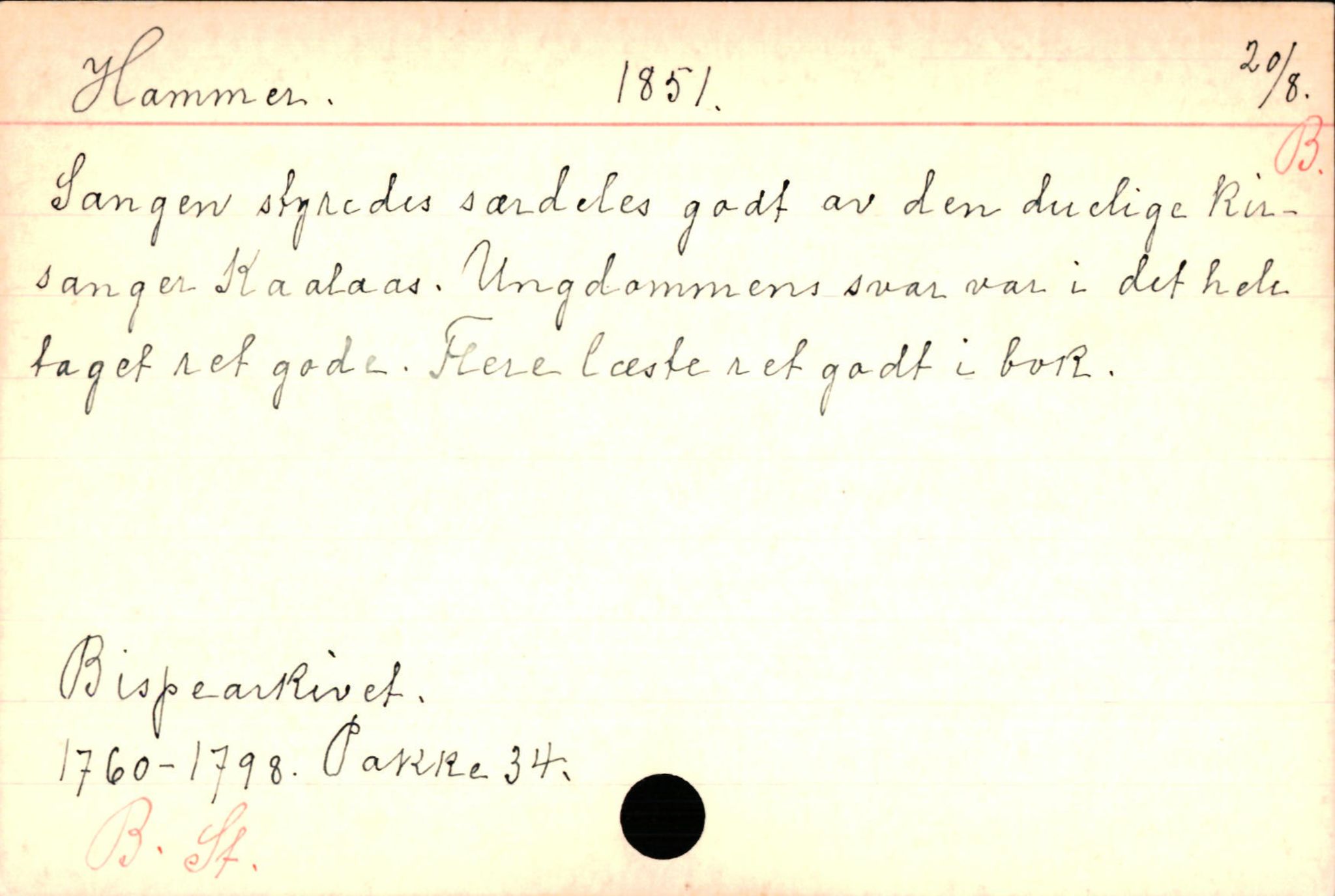 Haugen, Johannes - lærer, AV/SAB-SAB/PA-0036/01/L0001: Om klokkere og lærere, 1521-1904, p. 4850