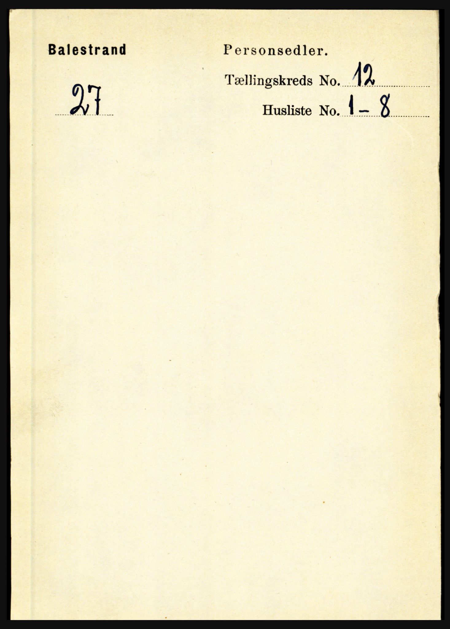 RA, 1891 census for 1418 Balestrand, 1891, p. 2782