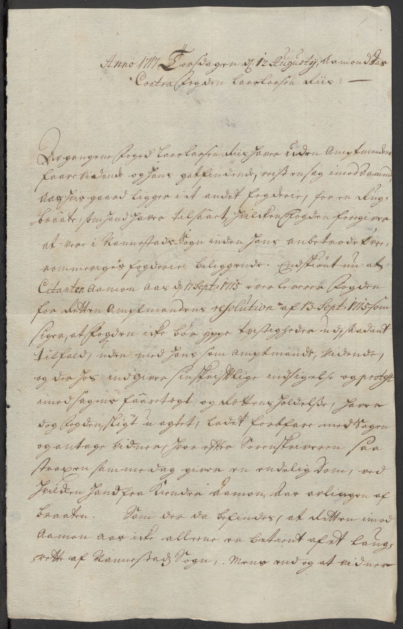 Rentekammeret inntil 1814, Reviderte regnskaper, Fogderegnskap, RA/EA-4092/R12/L0724: Fogderegnskap Øvre Romerike, 1715, p. 230