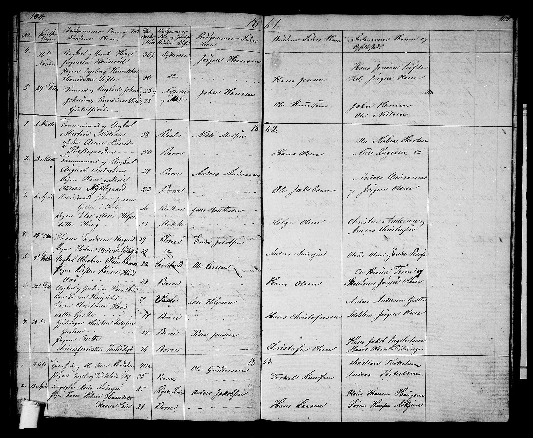 Borre kirkebøker, SAKO/A-338/G/Gb/L0001: Parish register (copy) no. II 1, 1842-1877, p. 106-107