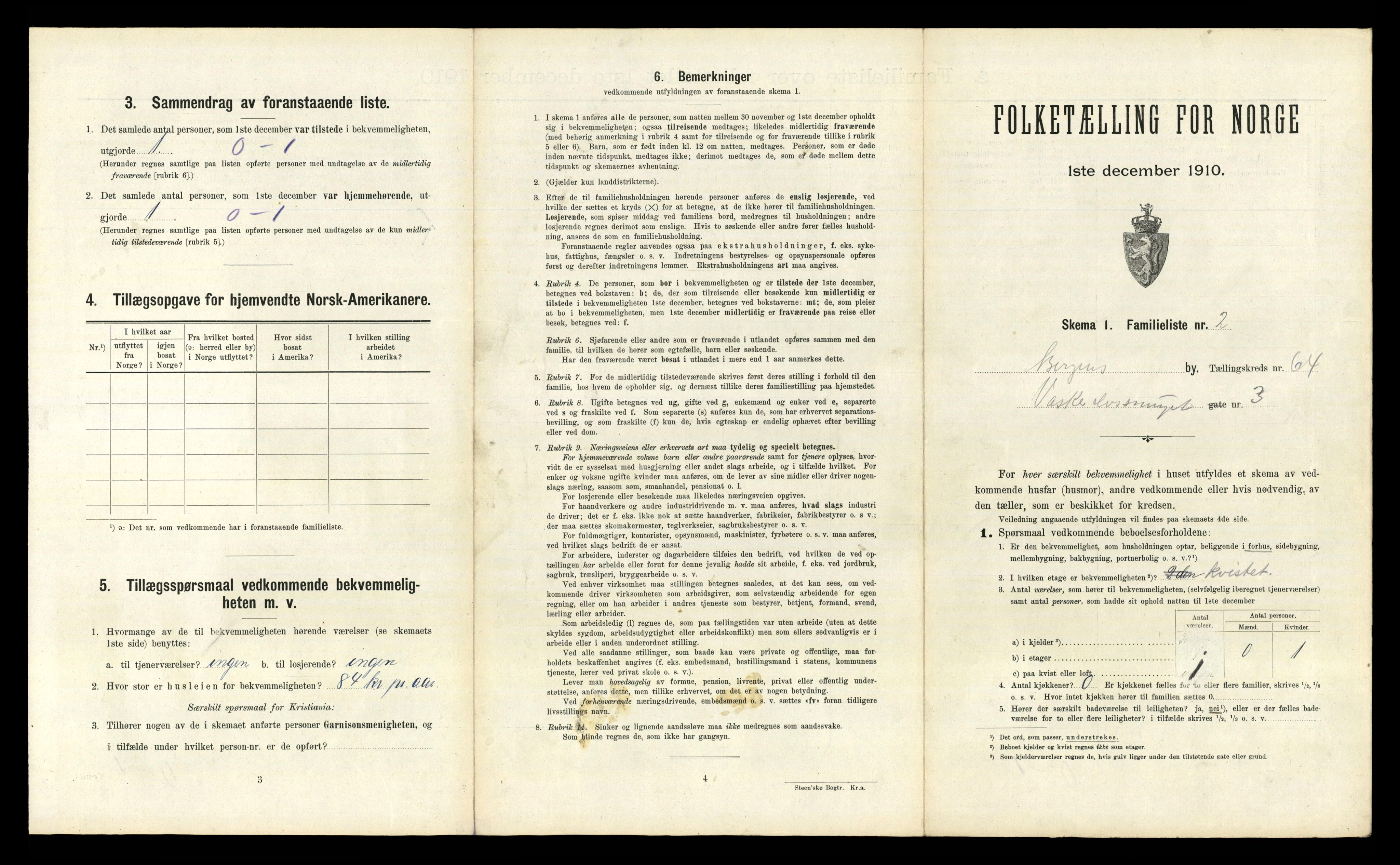 RA, 1910 census for Bergen, 1910, p. 21943