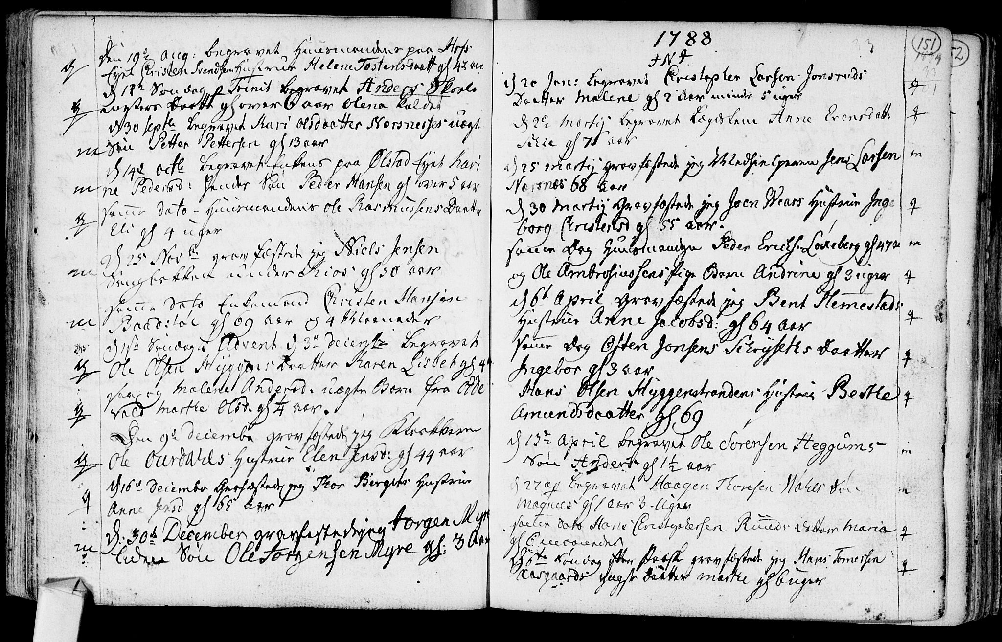 Røyken kirkebøker, SAKO/A-241/F/Fa/L0003: Parish register (official) no. 3, 1782-1813, p. 151