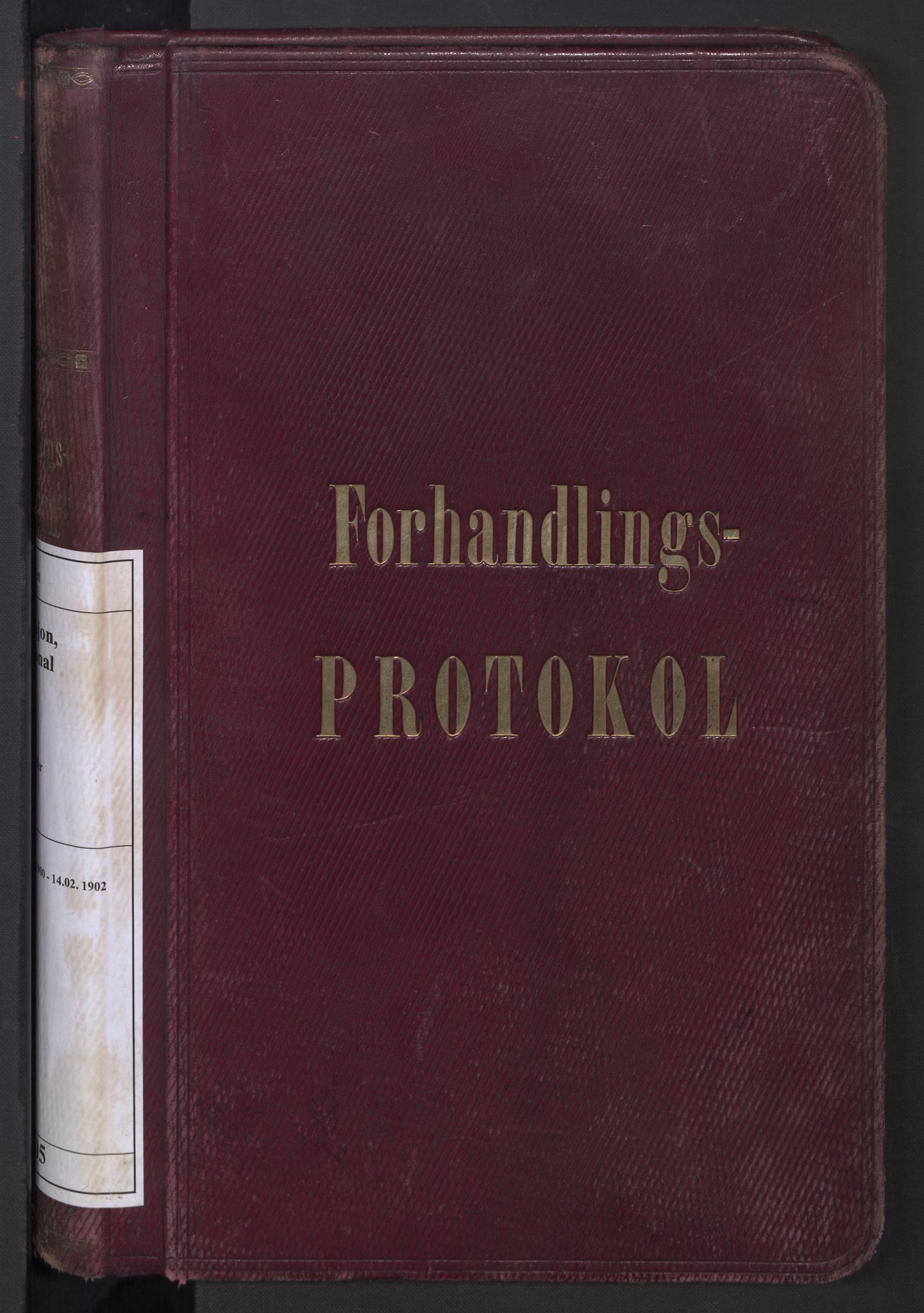 Norges statsbaner, Administrasjons- økonomi- og personalavdelingen, AV/RA-S-3412/A/Aa/L0005: Forhandlingsprotokoll, 1900-1902