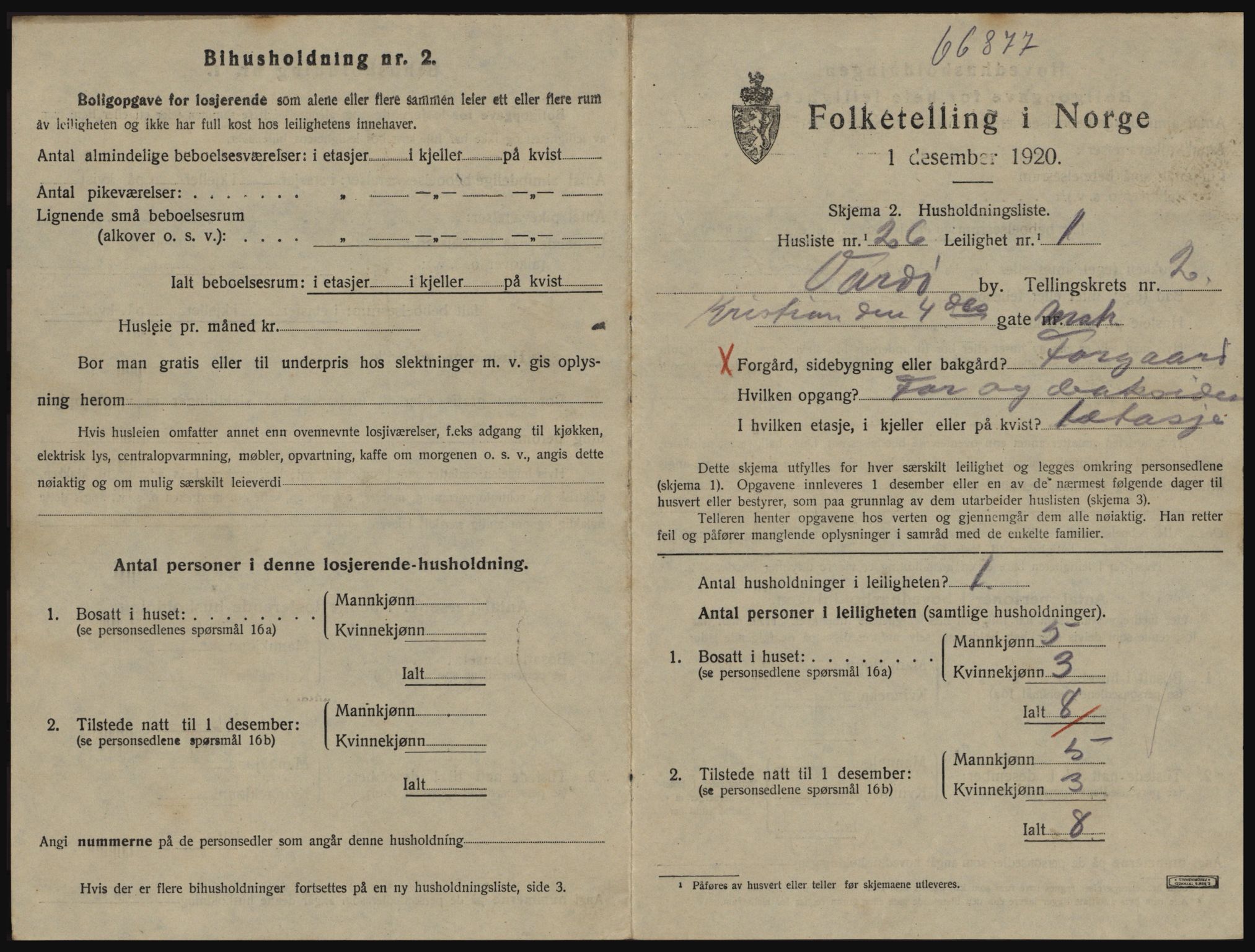 SATØ, 1920 census for Vardø, 1920, p. 1815