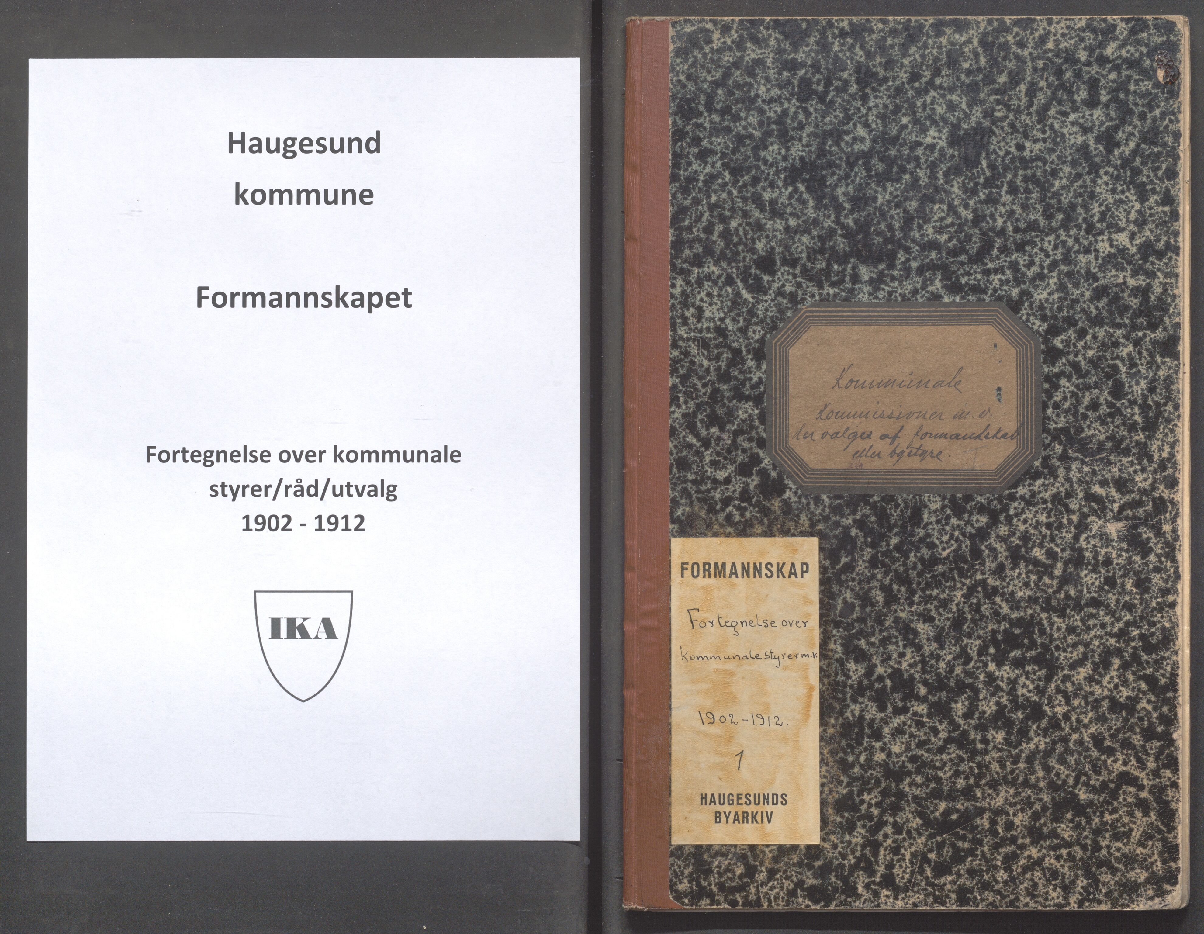 Haugesund kommune - Formannskapet og Bystyret , IKAR/A-1295/C/Cd/L0002: Kommunale styrer, utvalg og nemnder, 1902-1912