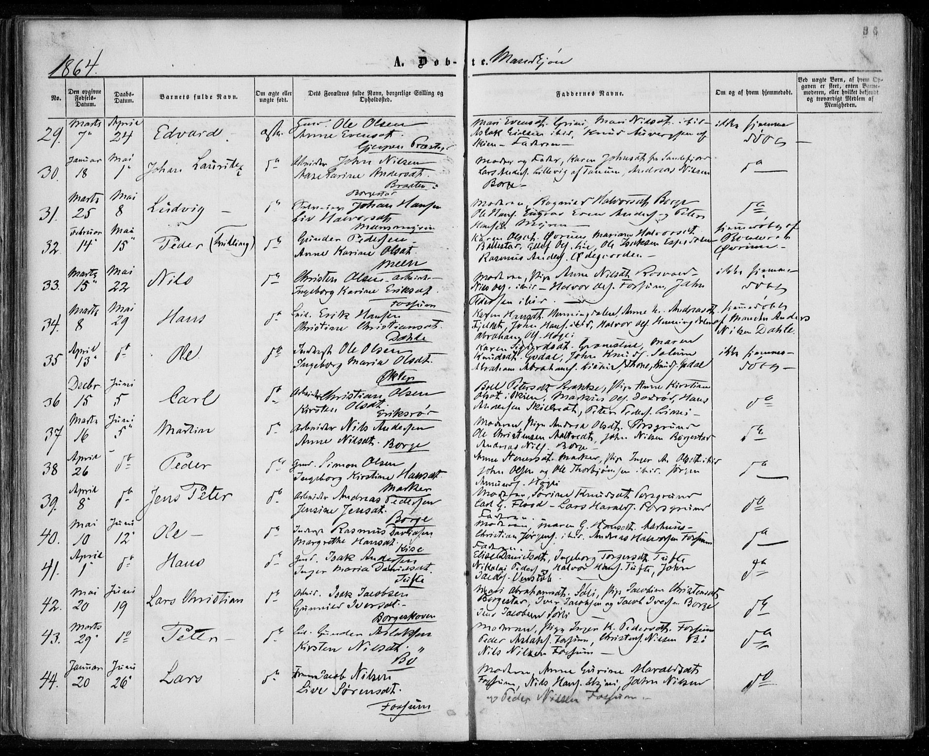 Gjerpen kirkebøker, AV/SAKO-A-265/F/Fa/L0008a: Parish register (official) no. I 8A, 1857-1871, p. 36