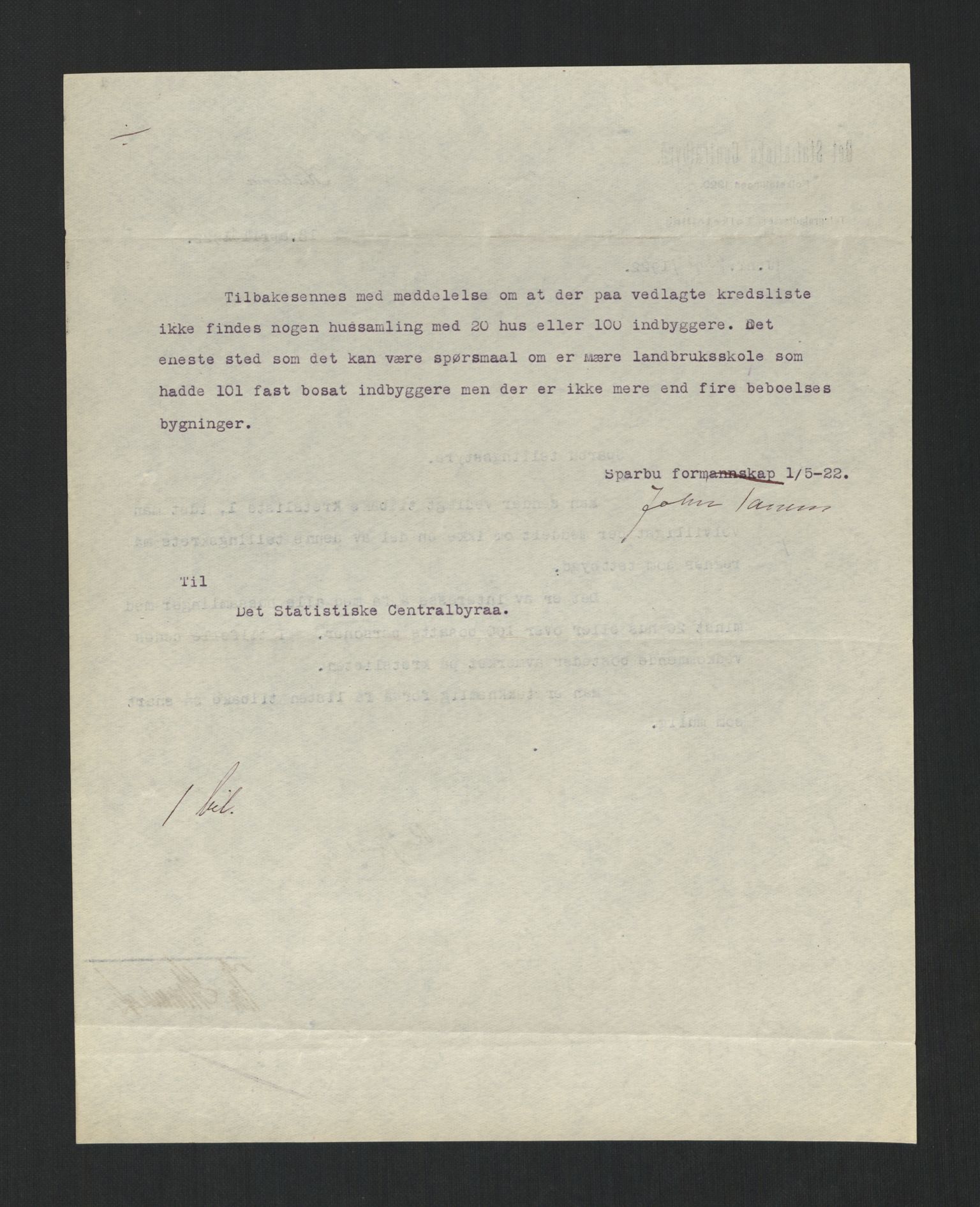 SAT, 1920 census for Sparbu, 1920, p. 5