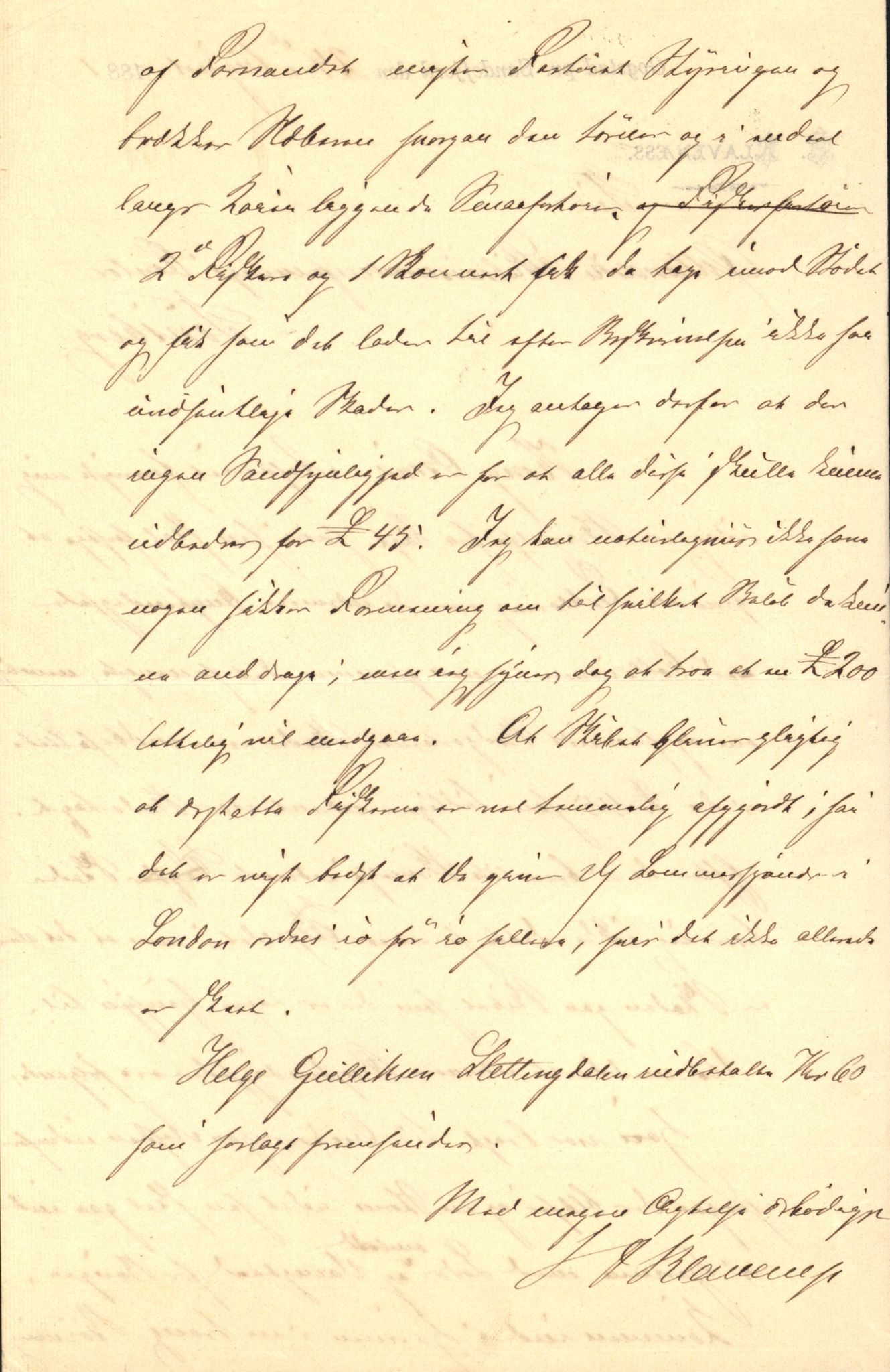 Pa 63 - Østlandske skibsassuranceforening, VEMU/A-1079/G/Ga/L0014/0003: Havaridokumenter / Helene, Joanchas, Kong Oskar af Sandefjord, Kong Oscar af Haugesund, 1881, p. 10