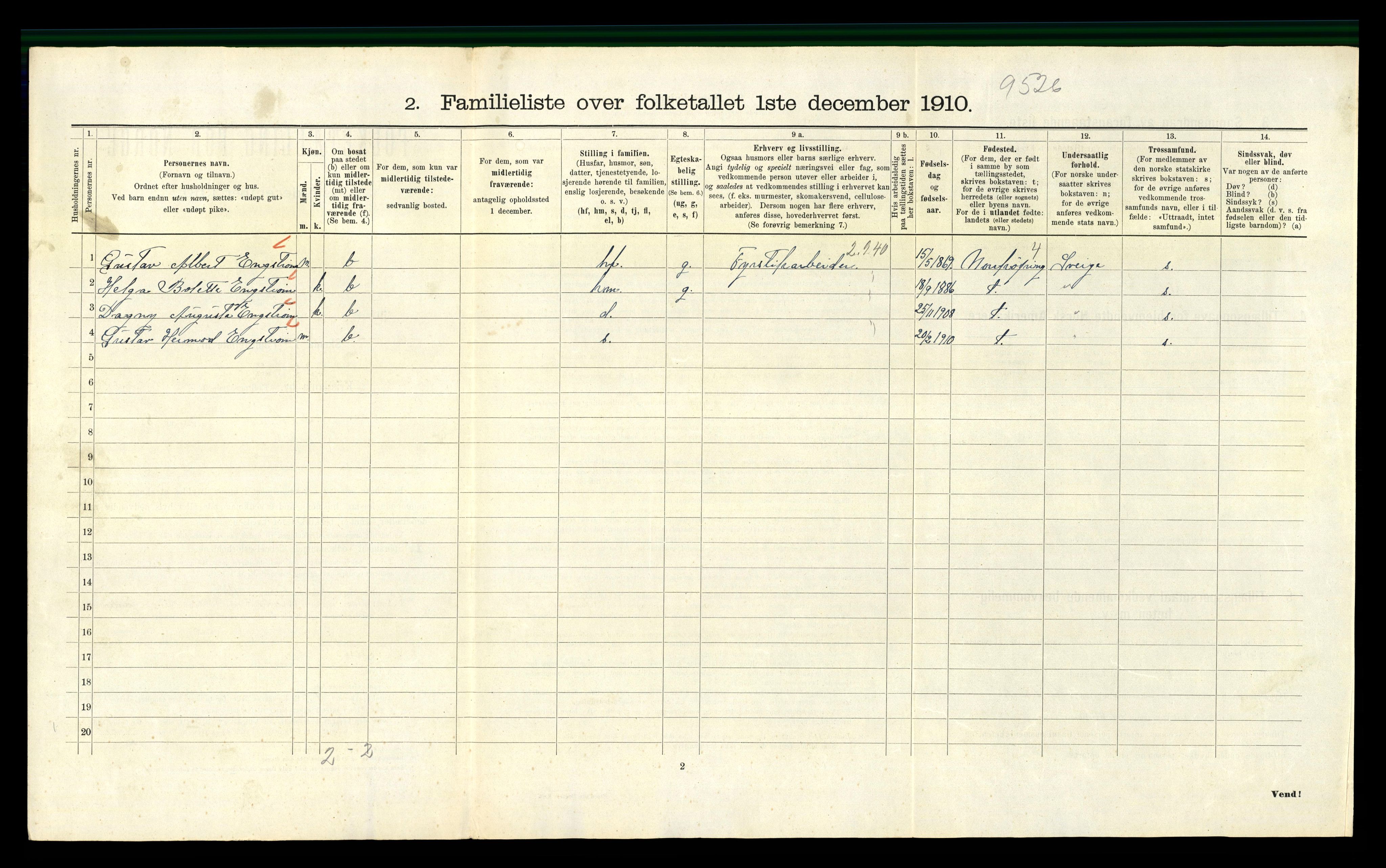 RA, 1910 census for Kristiania, 1910, p. 73960