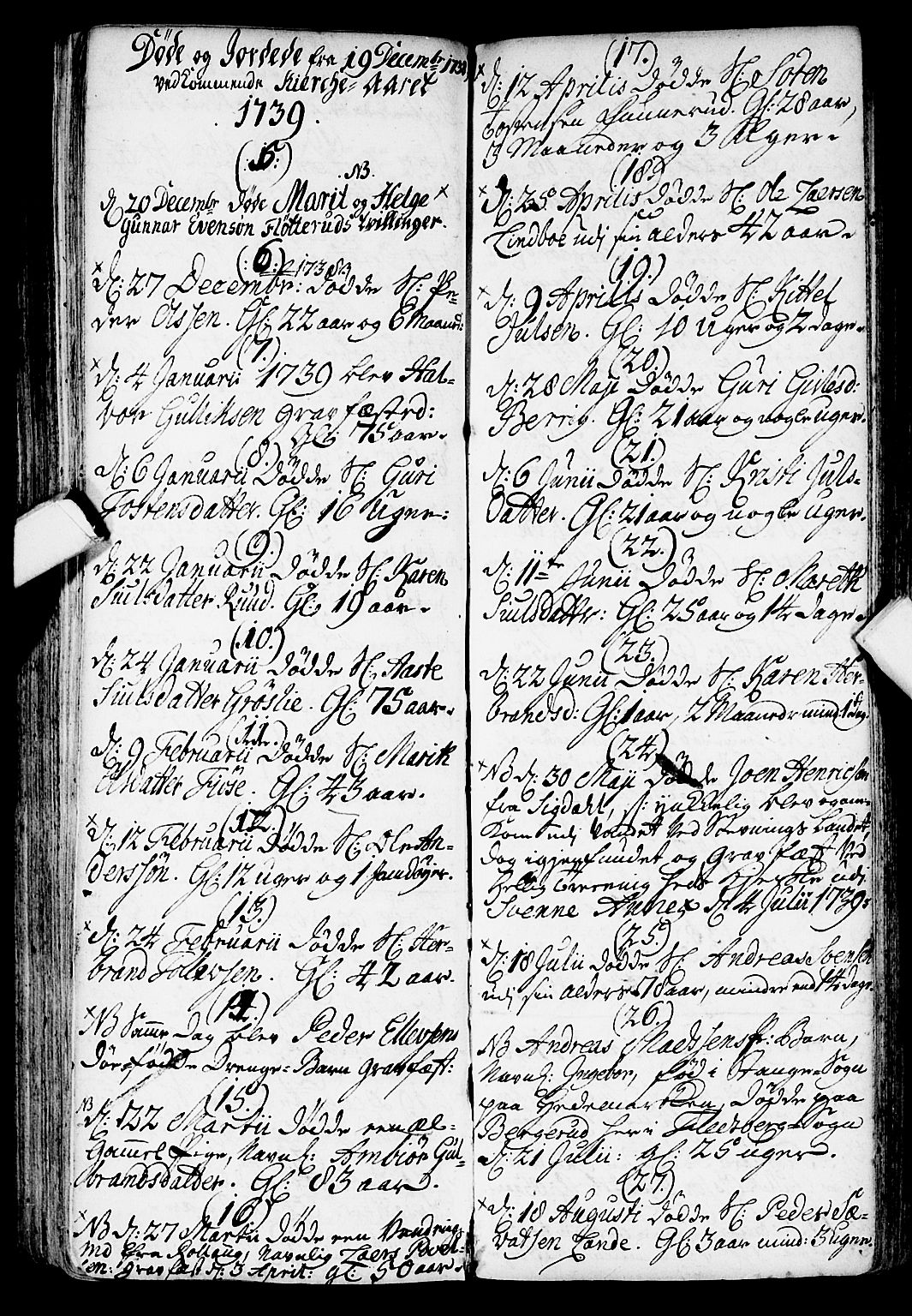 Flesberg kirkebøker, AV/SAKO-A-18/F/Fa/L0002: Parish register (official) no. I 2, 1726-1747