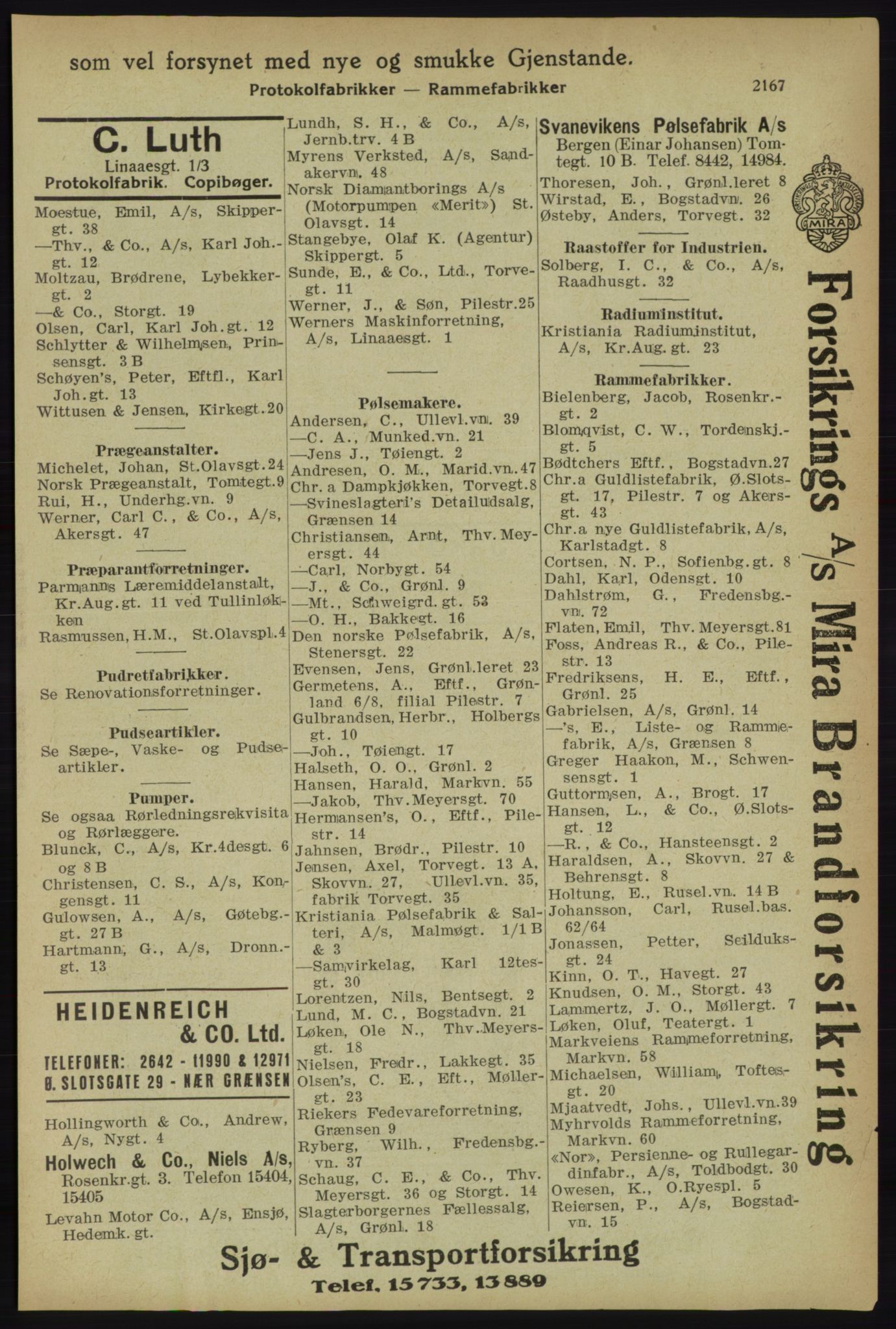 Kristiania/Oslo adressebok, PUBL/-, 1918, p. 2320